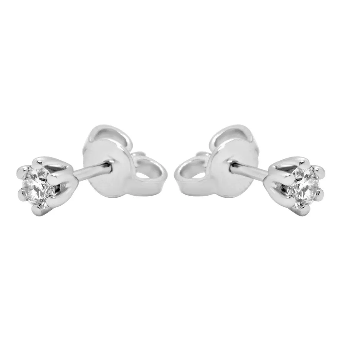ORECCHINI IN ORO BIANCO E DIAMANTE CT 0.30 COLORE G PUREZZA SI1