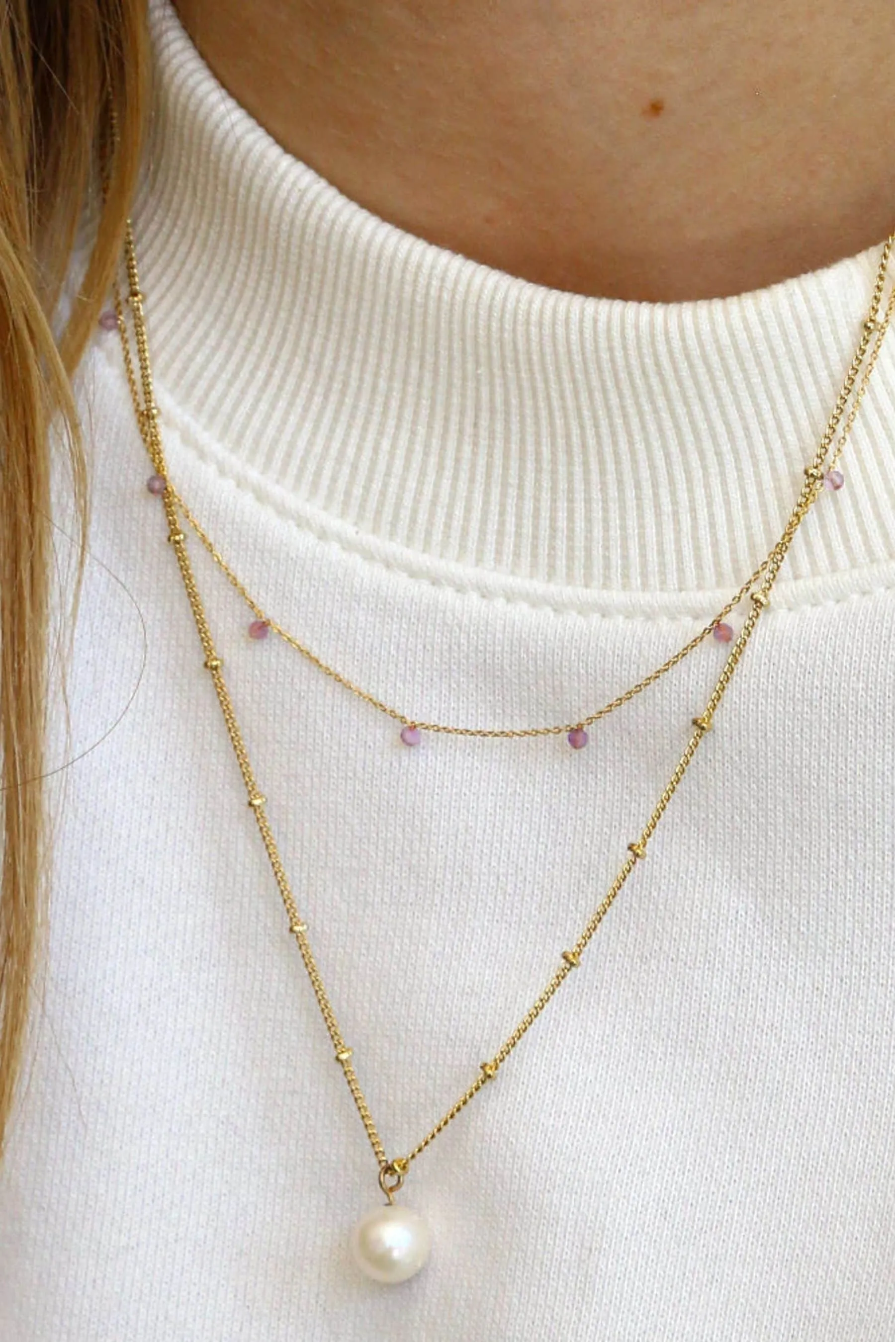Orelia London - Satellite - Collana con perle pendenti