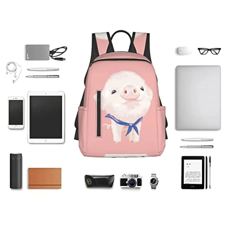 OTRAHCSD Zaino, Pink Pig Lightweigh zaino per uomini e donne, zaino casual per escursioni, campeggio, viaggi, all’aperto 1337043