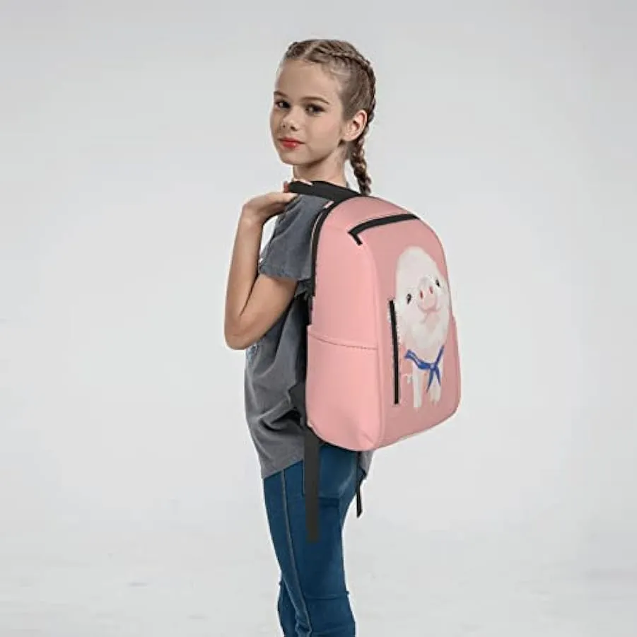 OTRAHCSD Zaino, Pink Pig Lightweigh zaino per uomini e donne, zaino casual per escursioni, campeggio, viaggi, all’aperto 1337043