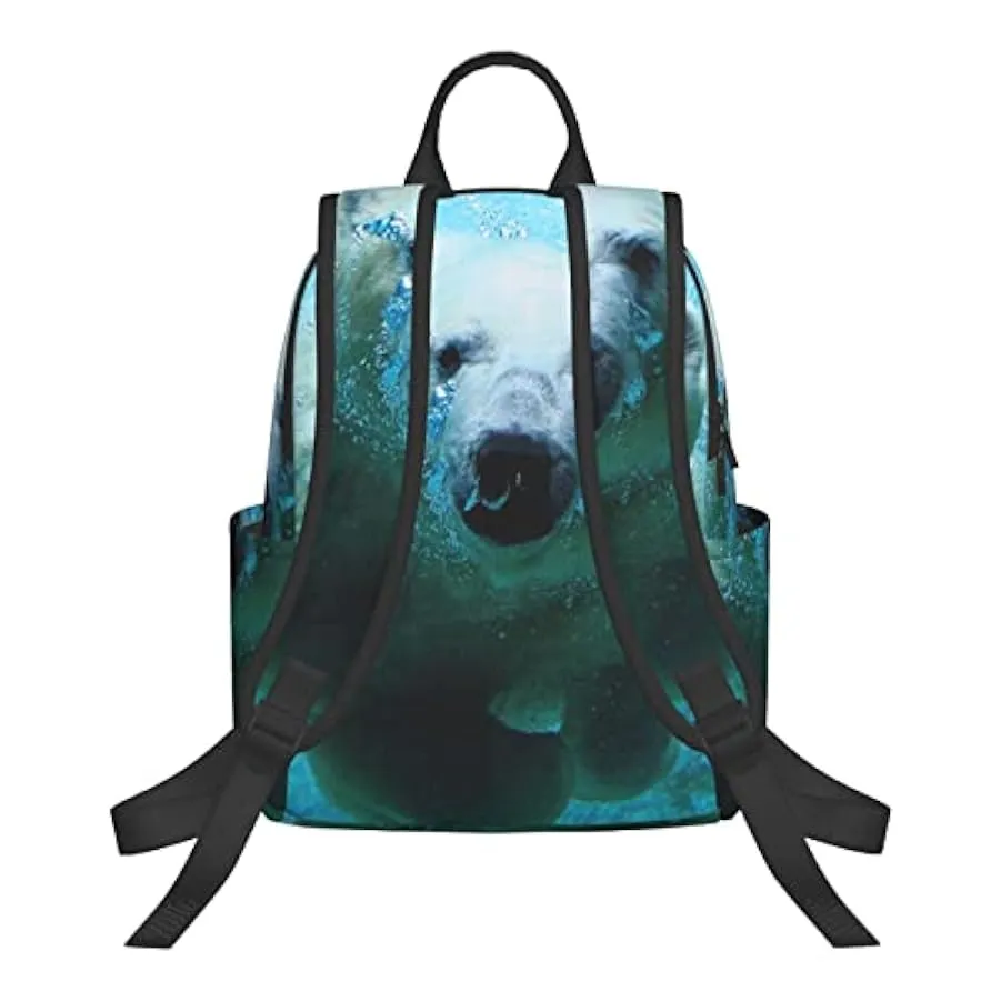 OTRAHCSD Zaino, Polar Bears in the Water Lightweigh Zaino per uomo donna, casual per escursionismo, campeggio, viaggi, attività 