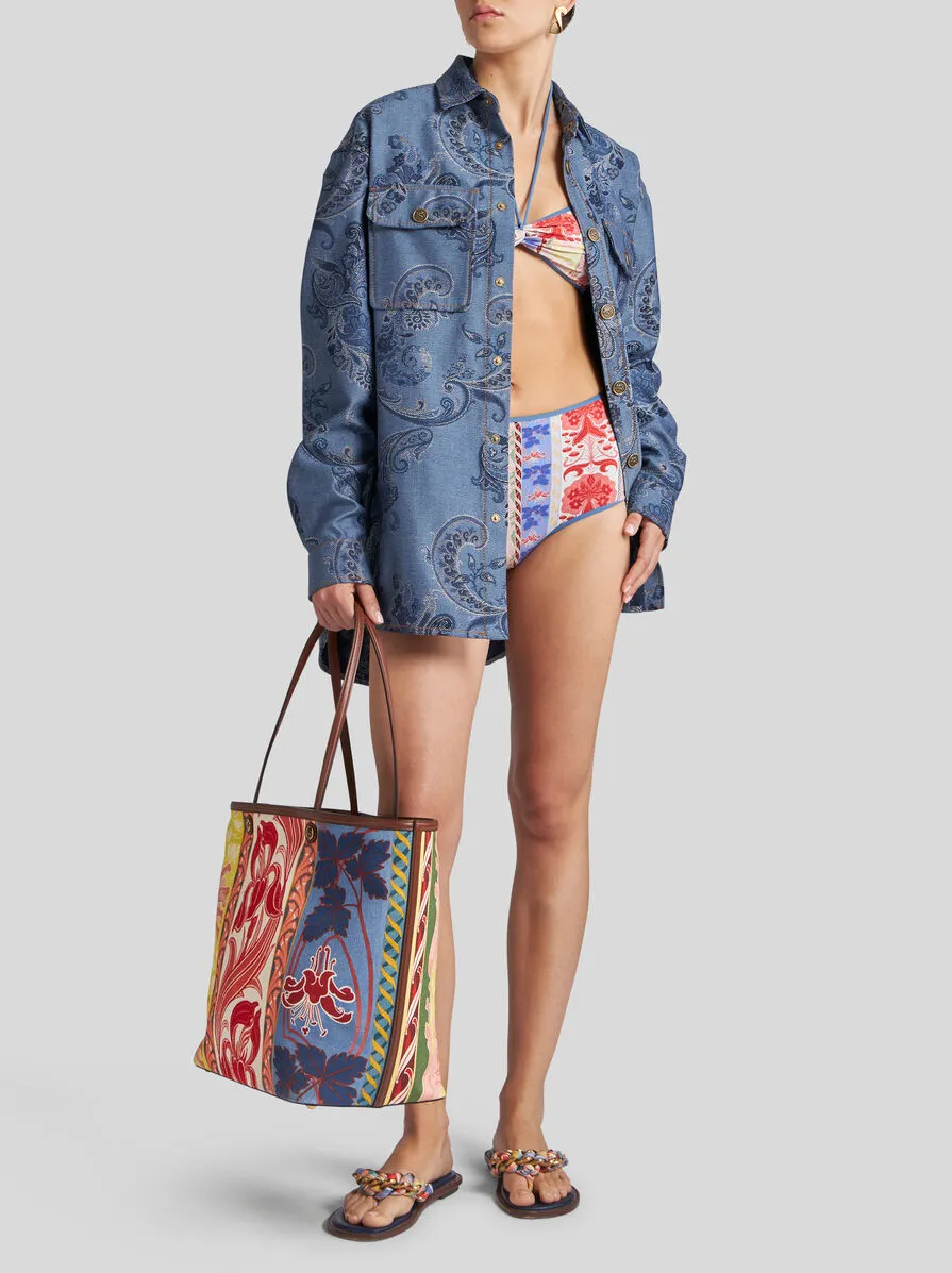 OVERSHIRT IN DENIM JACQUARD
