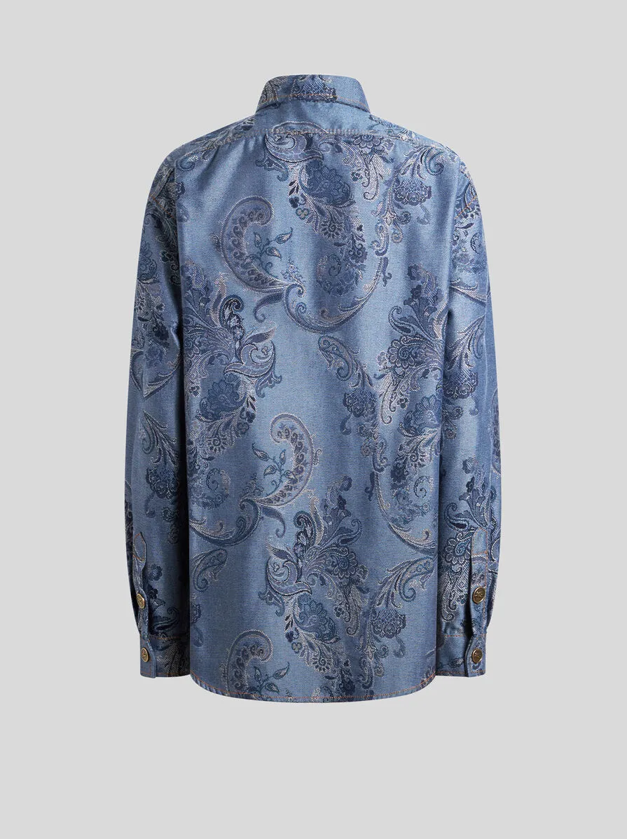 OVERSHIRT IN DENIM JACQUARD