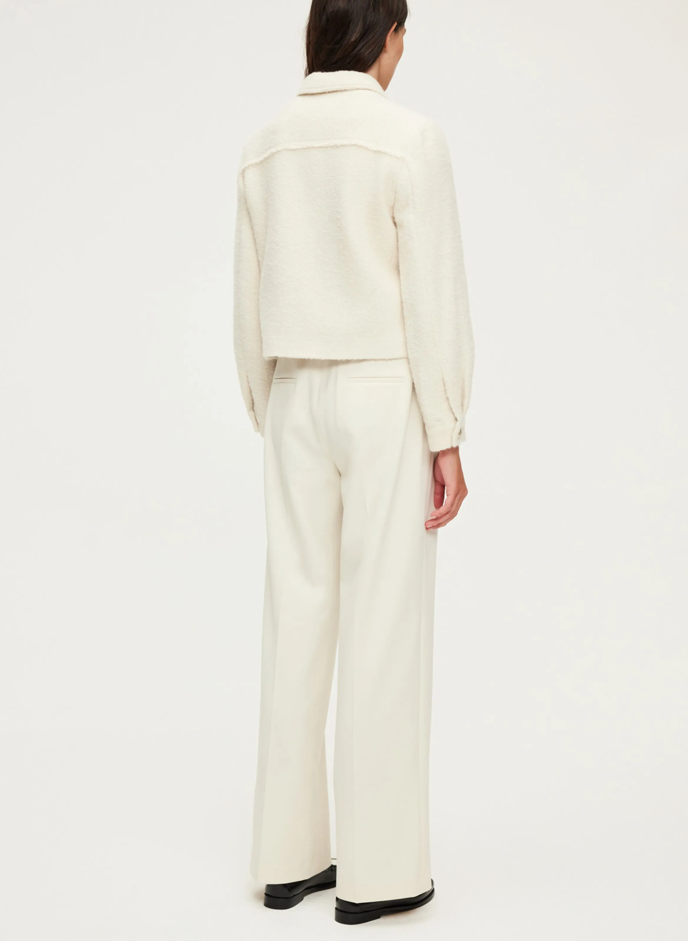  PABLO   MARGUERITE - Giacca corta in misto cotone e lana | Beige
