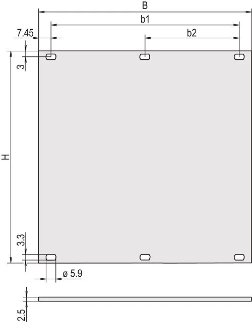 Pannello frontale nVent SCHROFF 6U 6