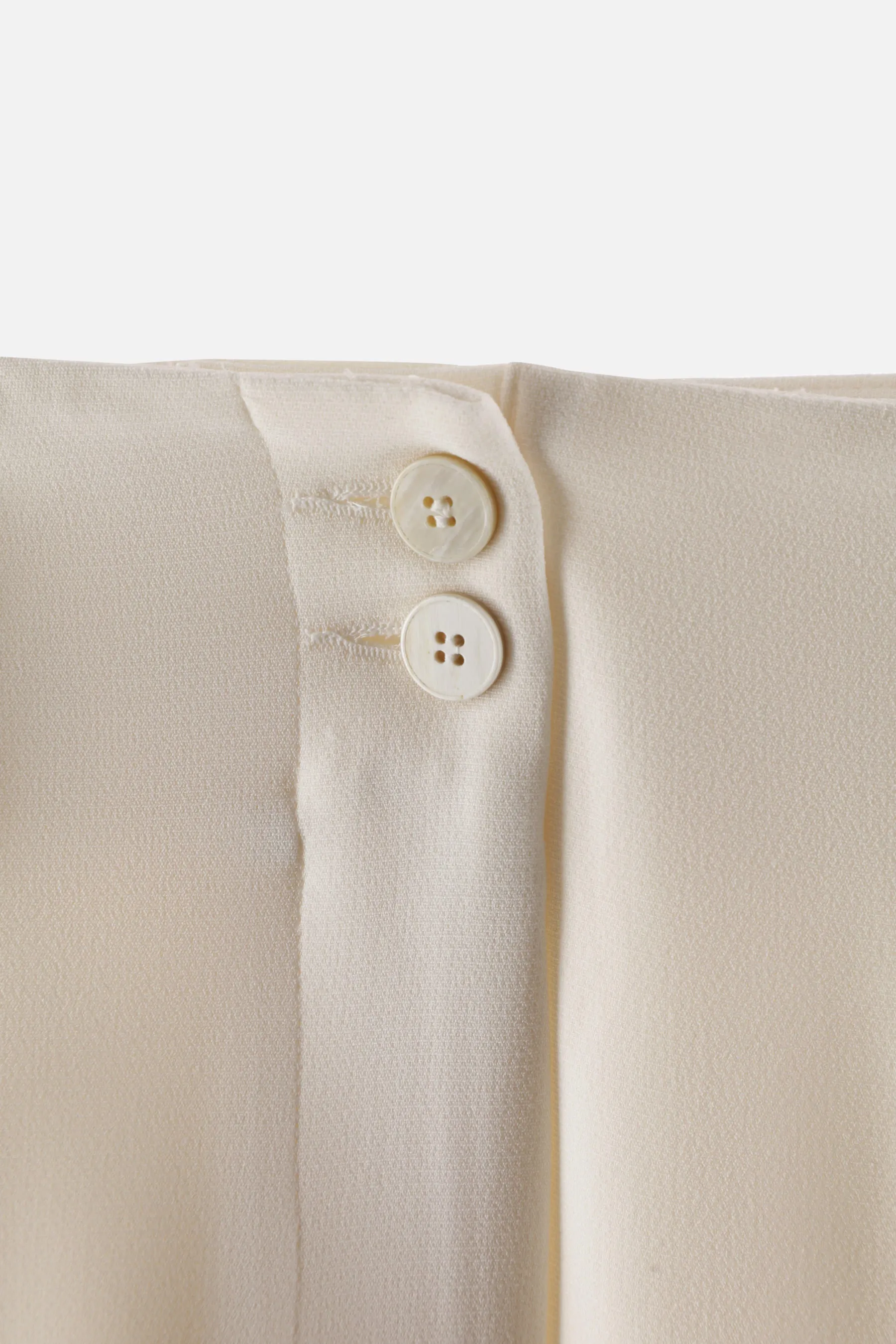  pantalone a gamba larga in lana stretch  