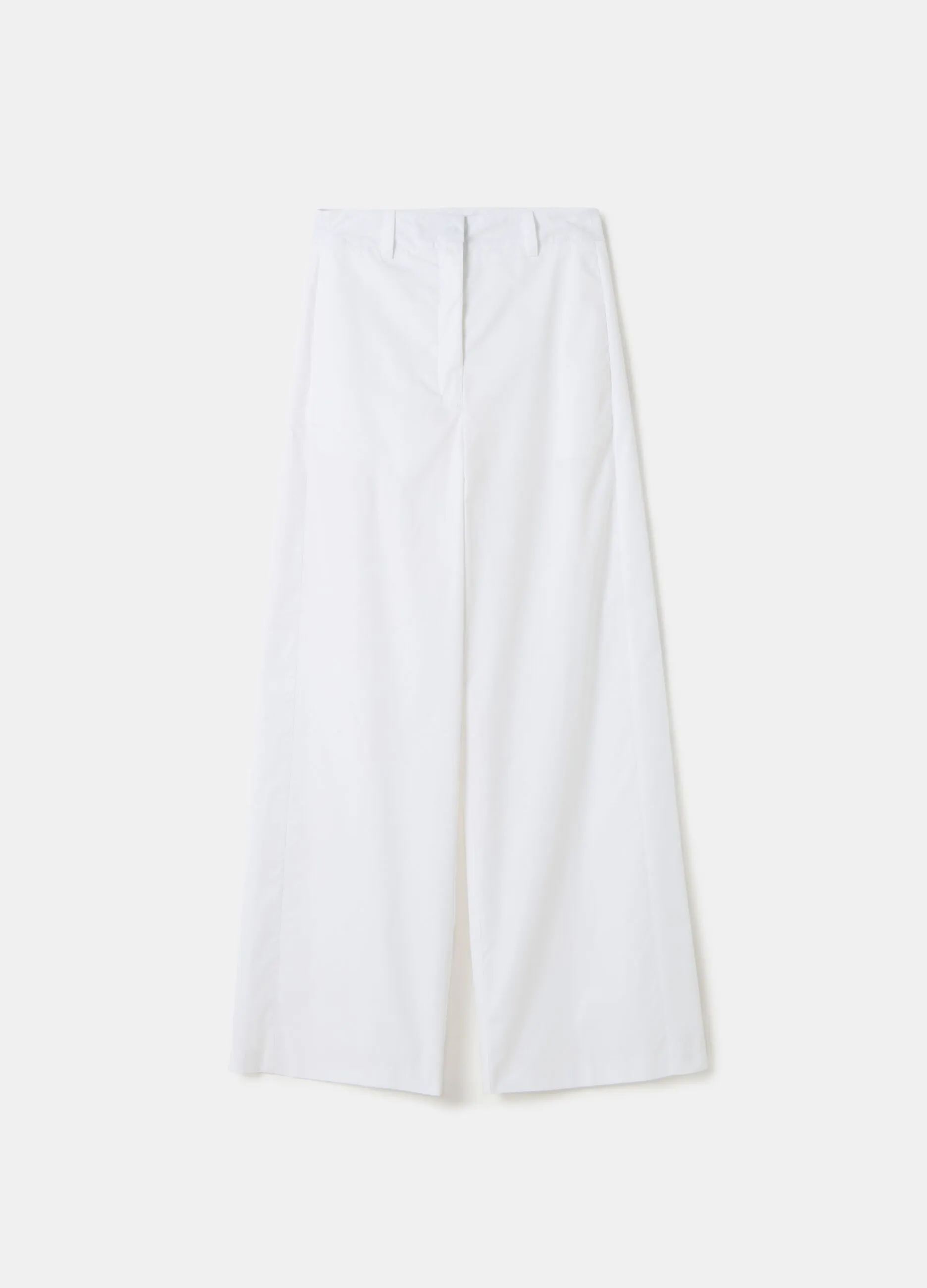 Pantalone straight fit a vita alta