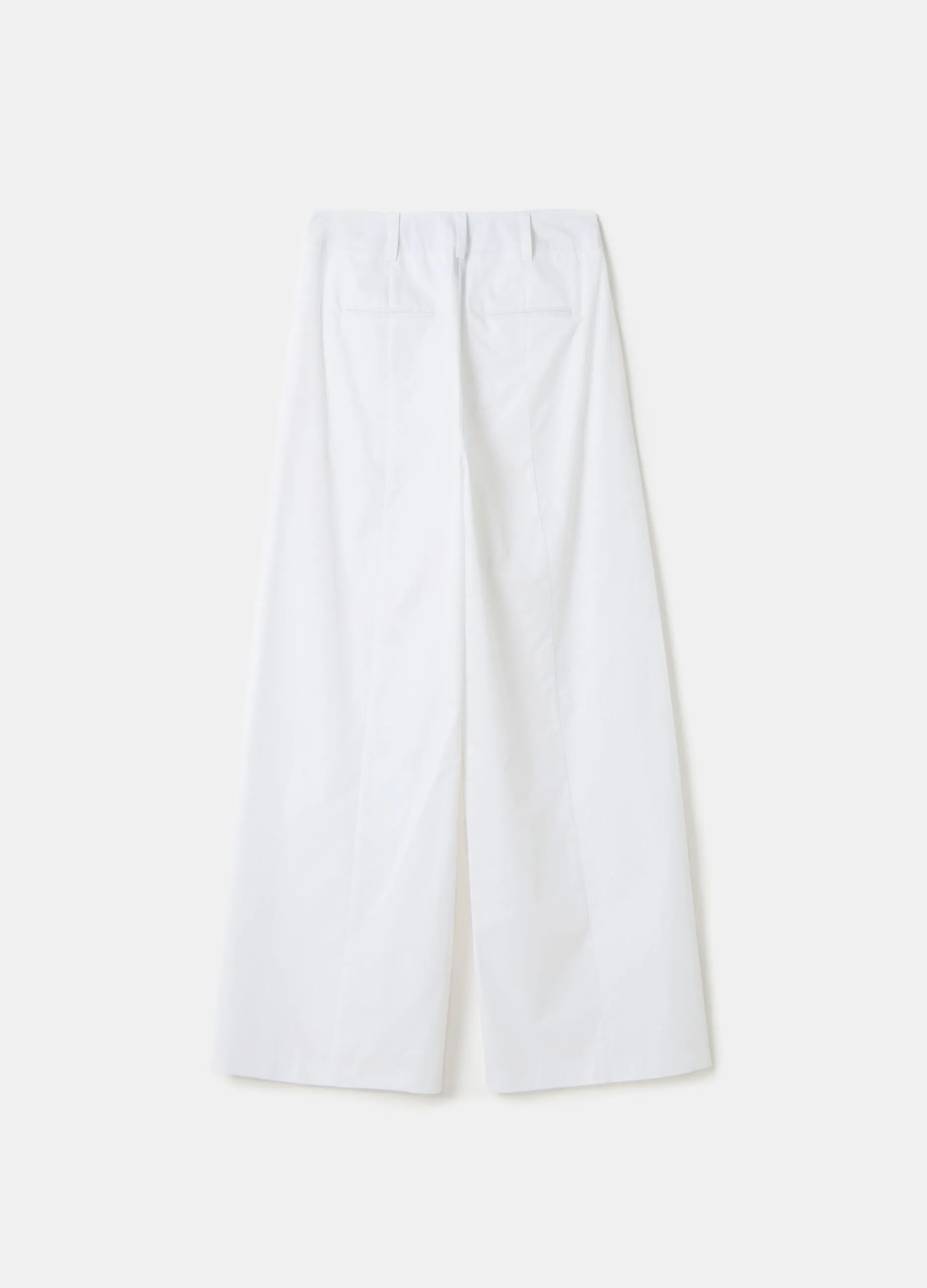 Pantalone straight fit a vita alta