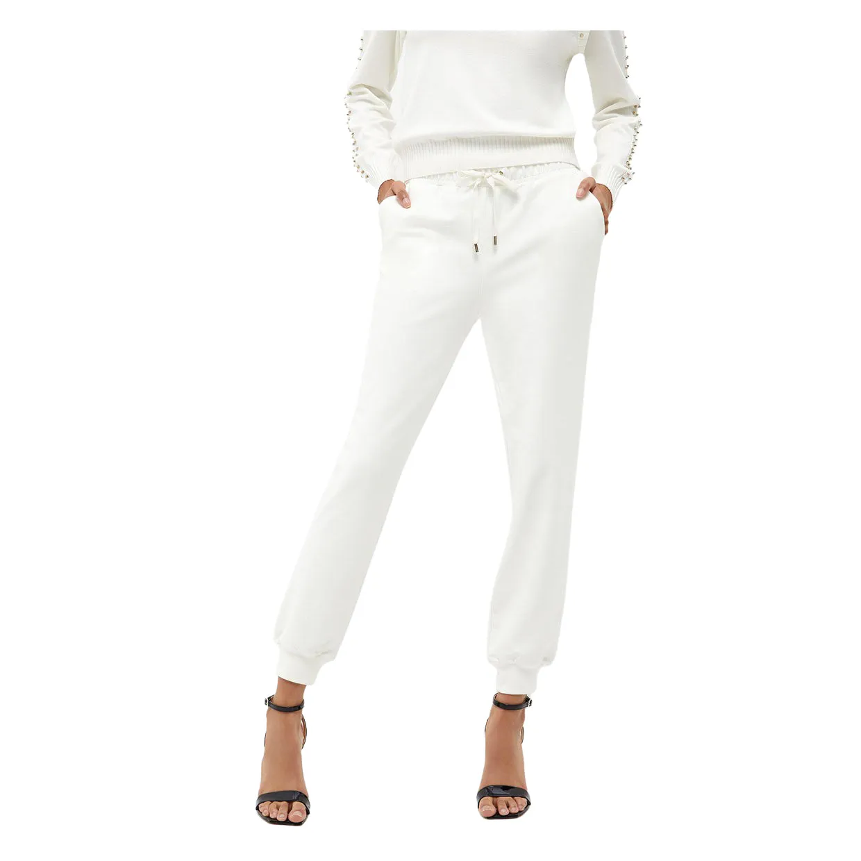 Pantaloni Donna Liu-Jo Sport Jogging Bianco