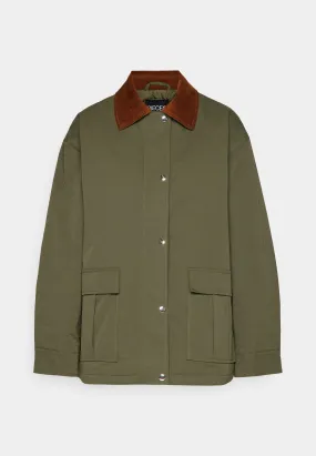 PCMARTHA CORDUROY COLLAR JACKET - Parka