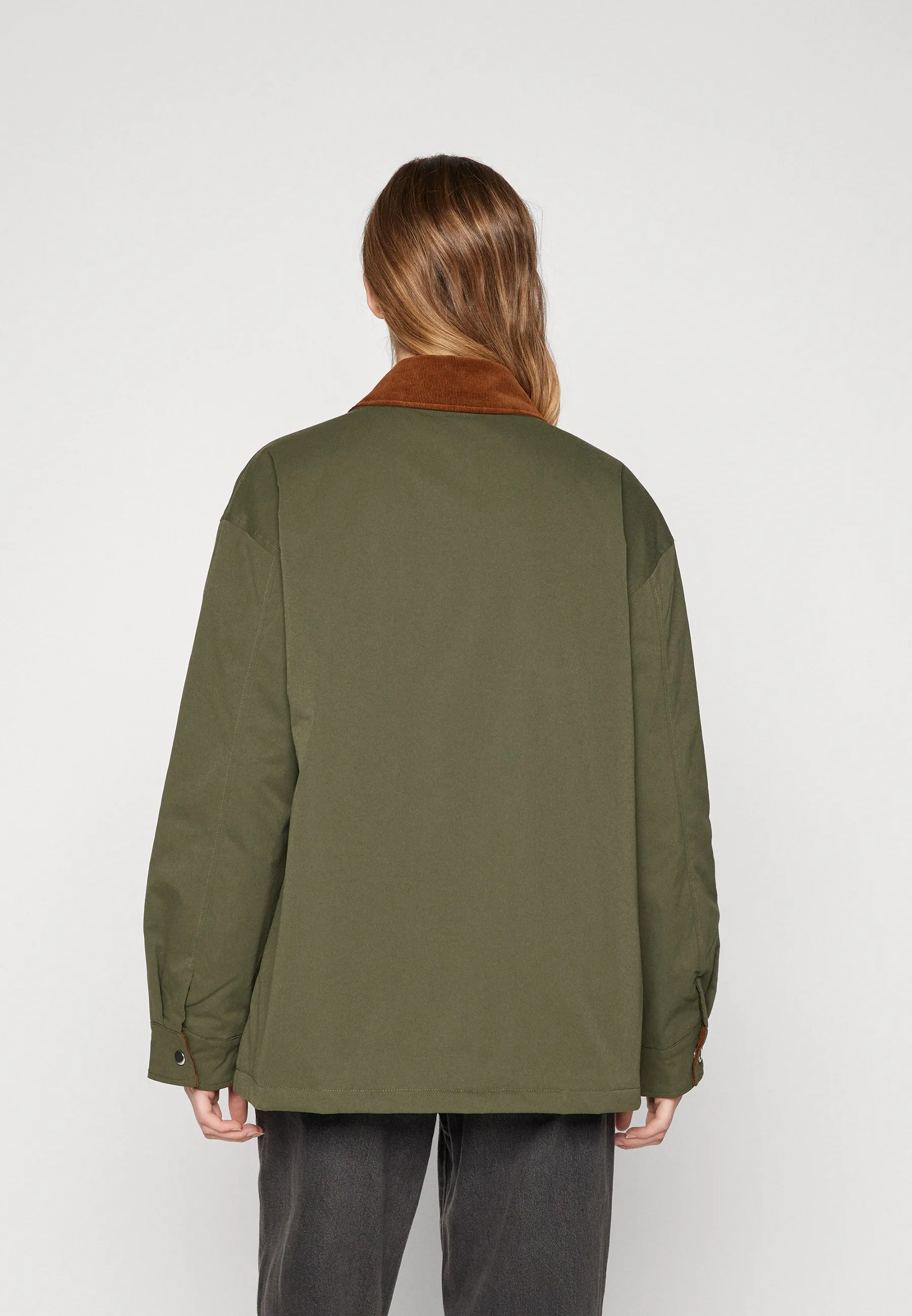 PCMARTHA CORDUROY COLLAR JACKET - Parka