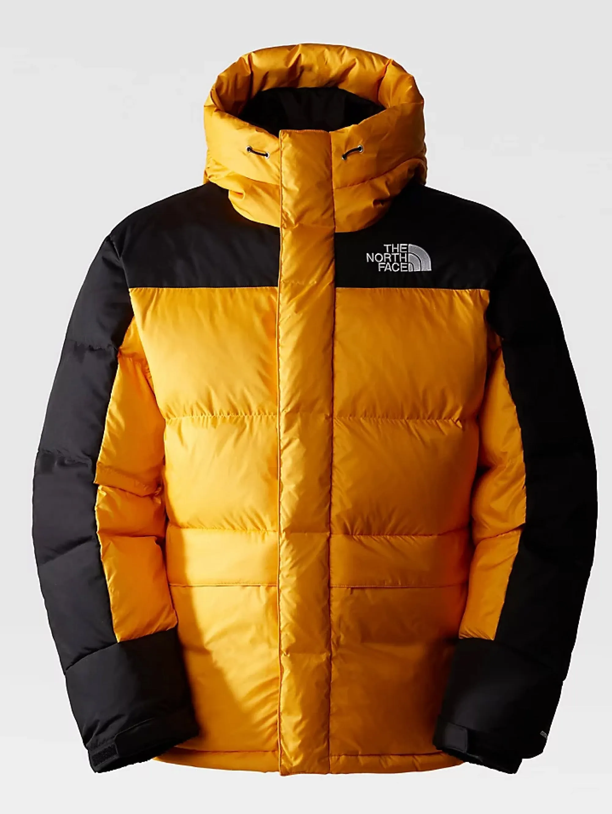 Piumino con Cappuccio Color Block Himalayan Oro/Nero