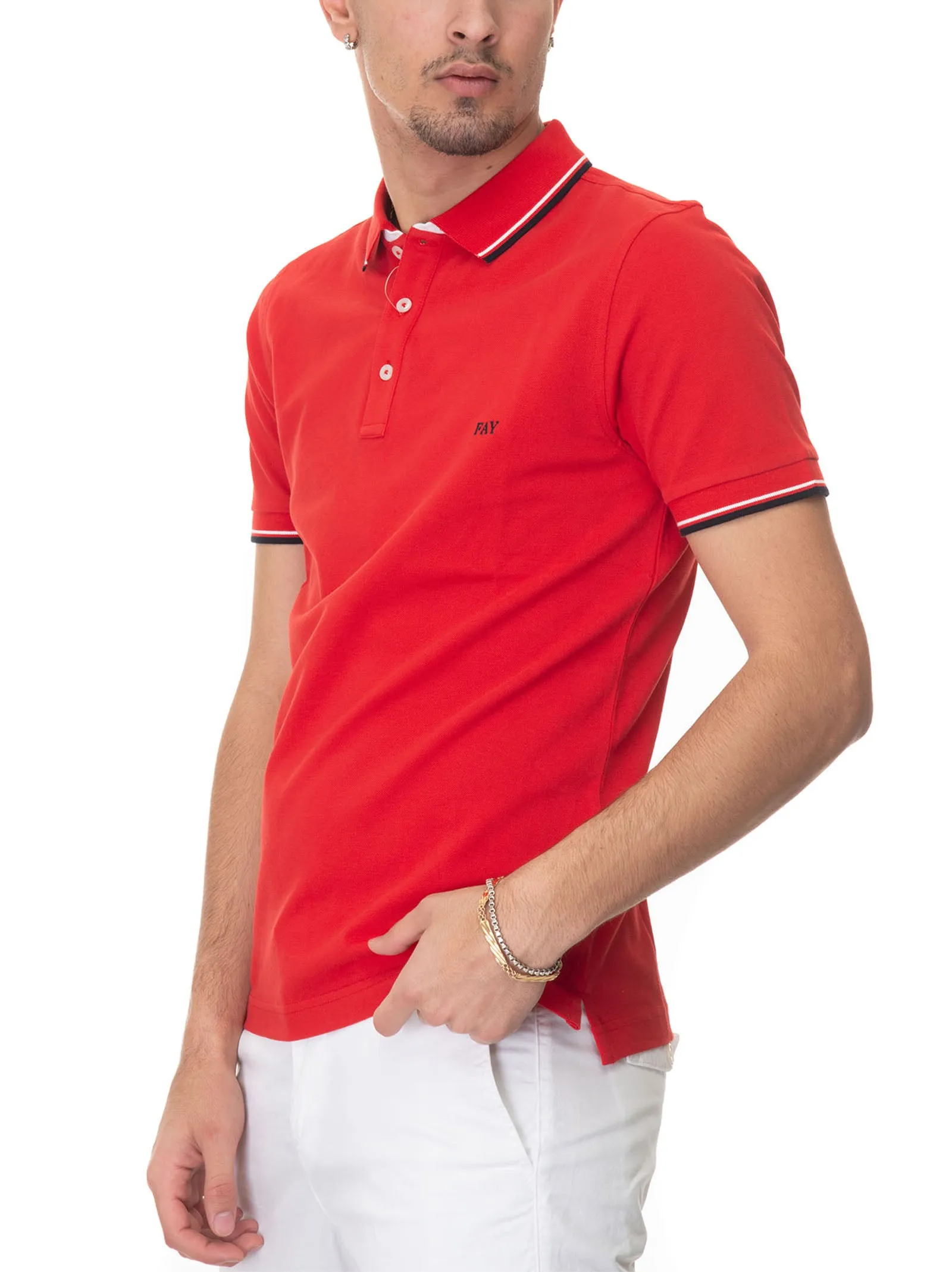 Polo manica corta Rosso Fay Uomo