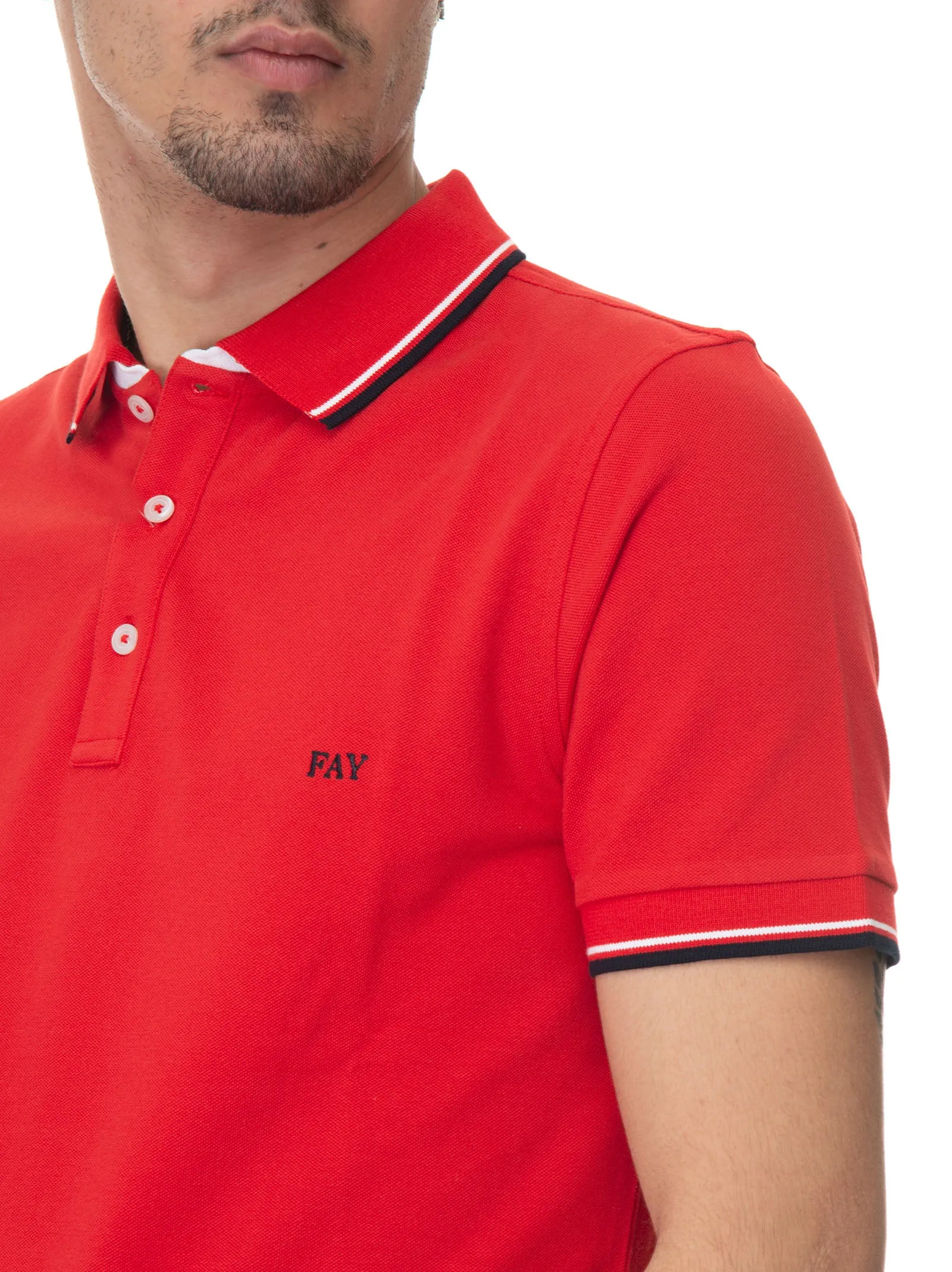 Polo manica corta Rosso Fay Uomo