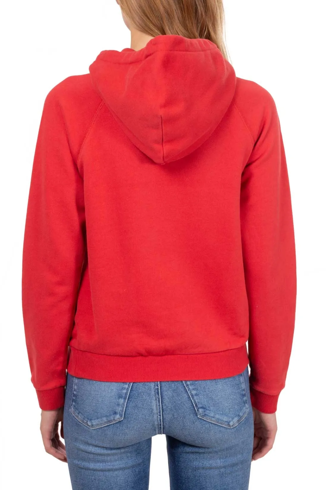 POLO RALPH LAUREN Felpa donna con cappuccio e maniche a raglan