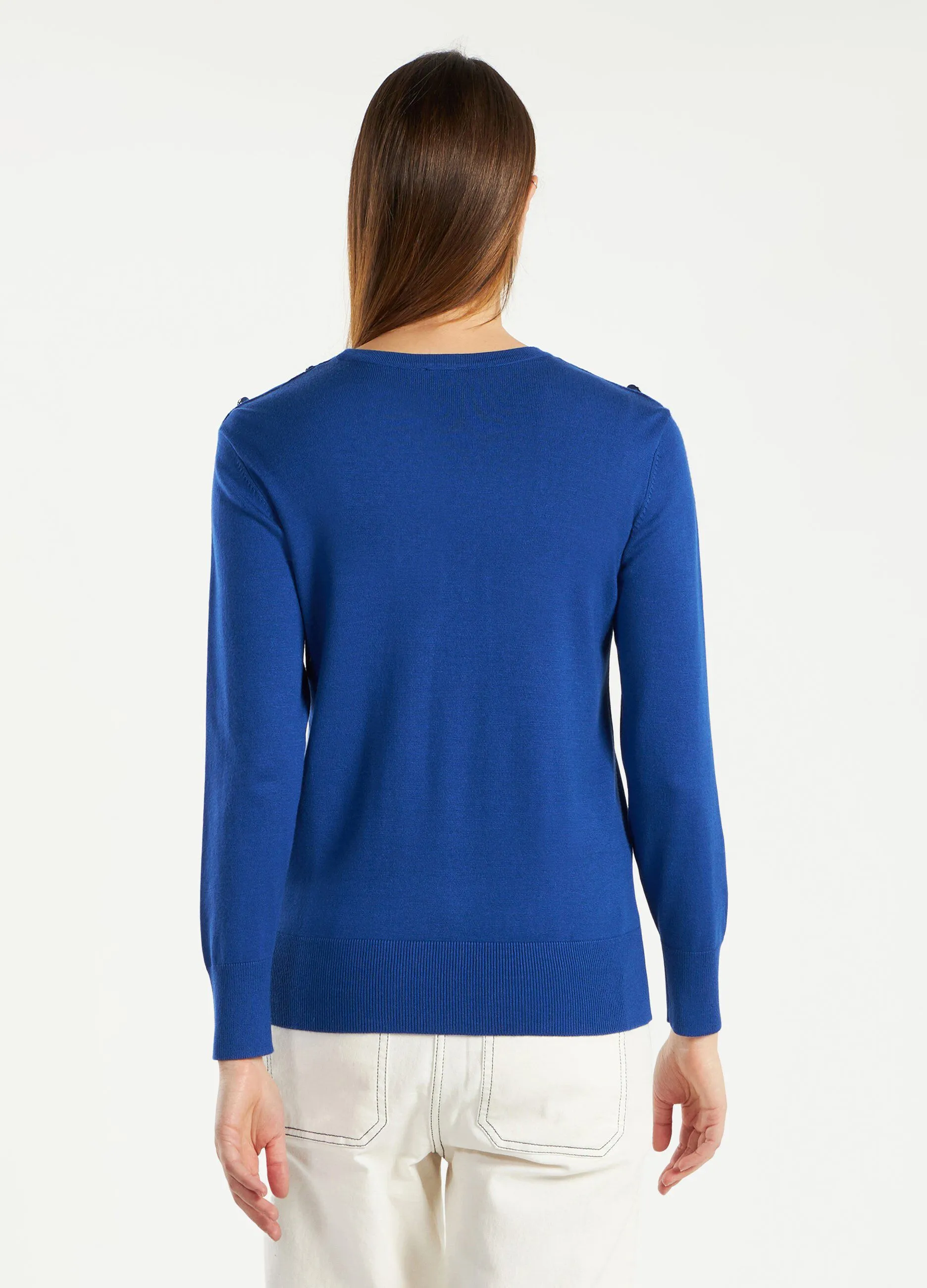 Pullover a girocollo donna