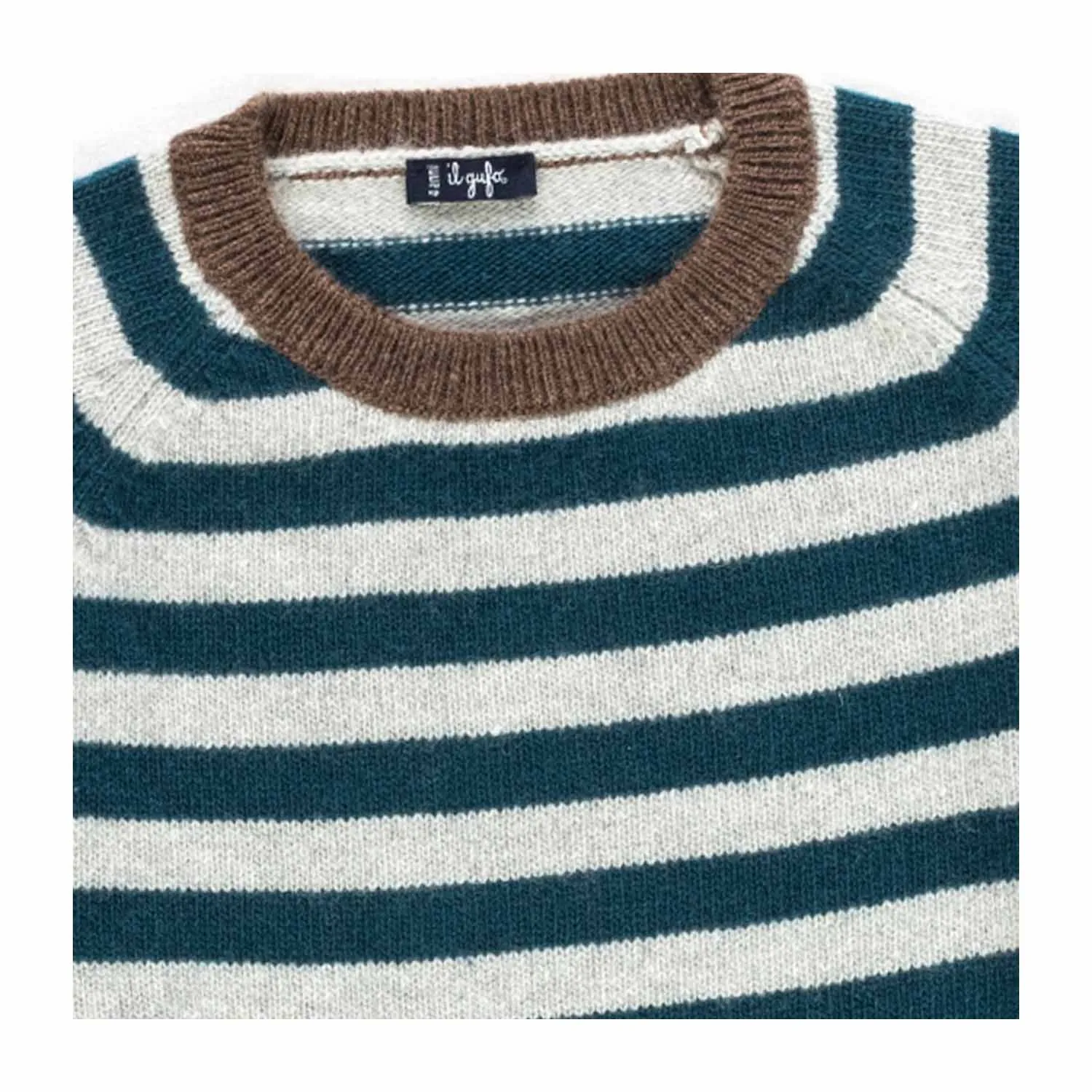 Pullover A Righe Blu Bambino