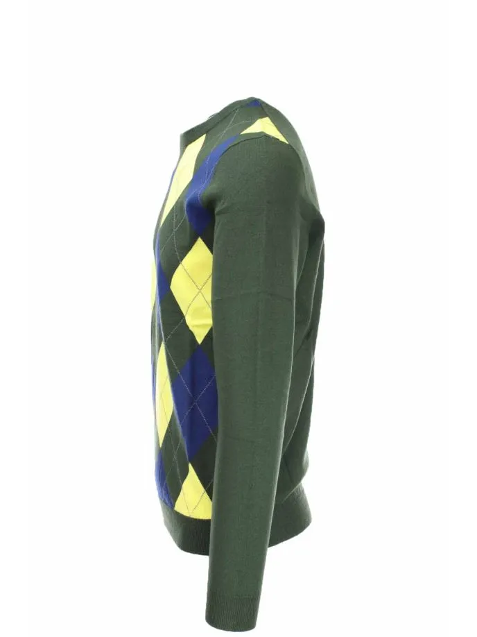 Pullover girocollo rombi