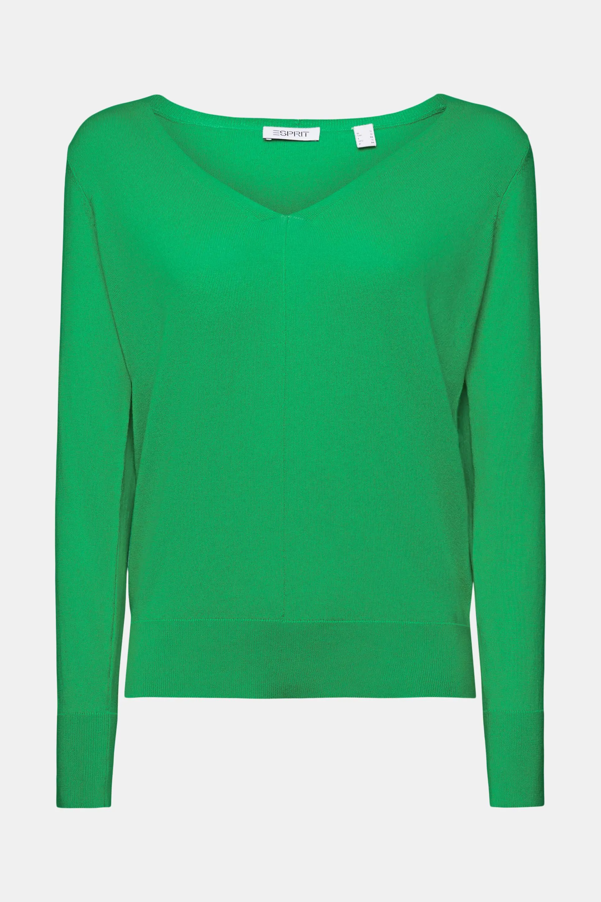 Pullover in cotone con scollo a V