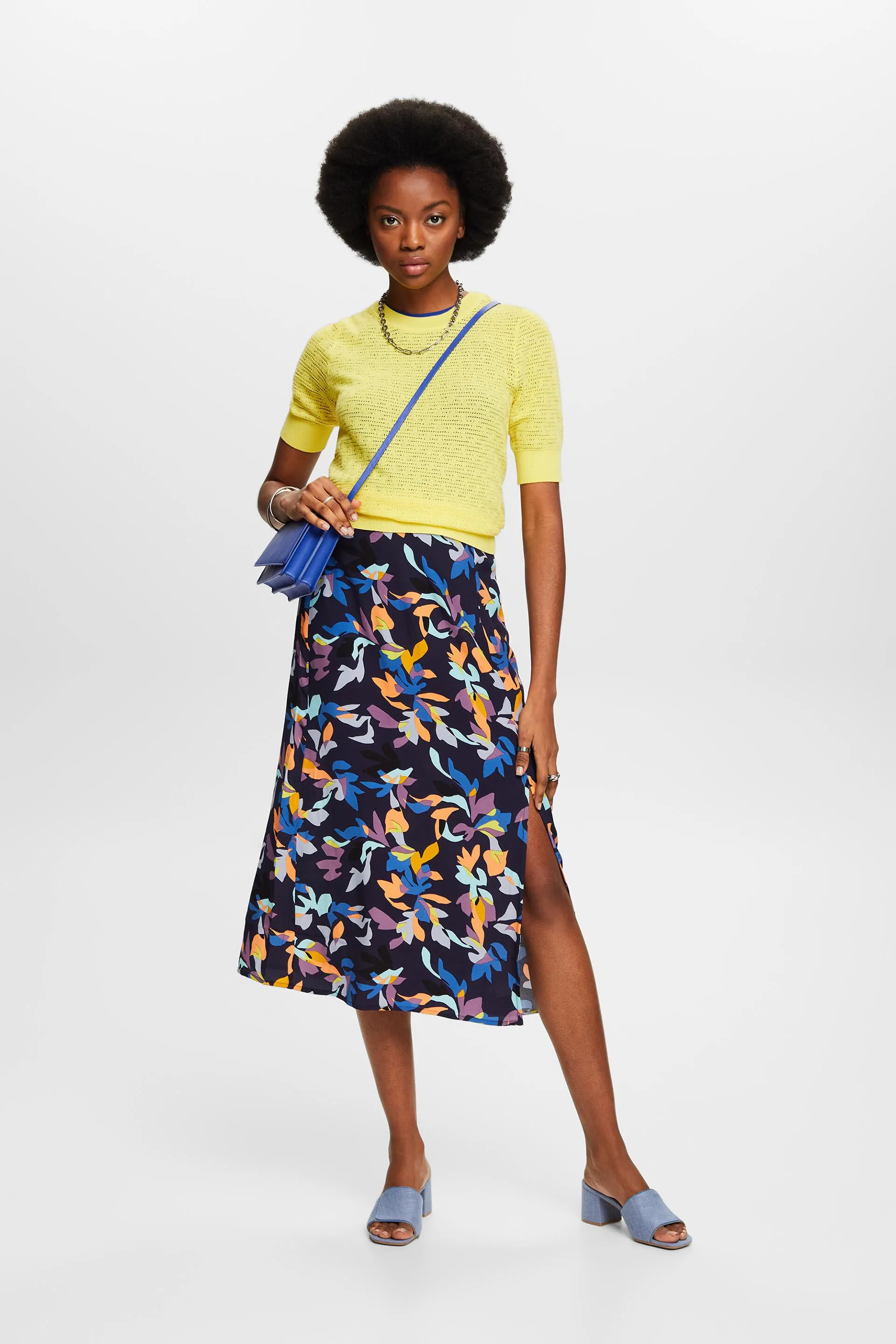 Pullover pointelle a manica corta