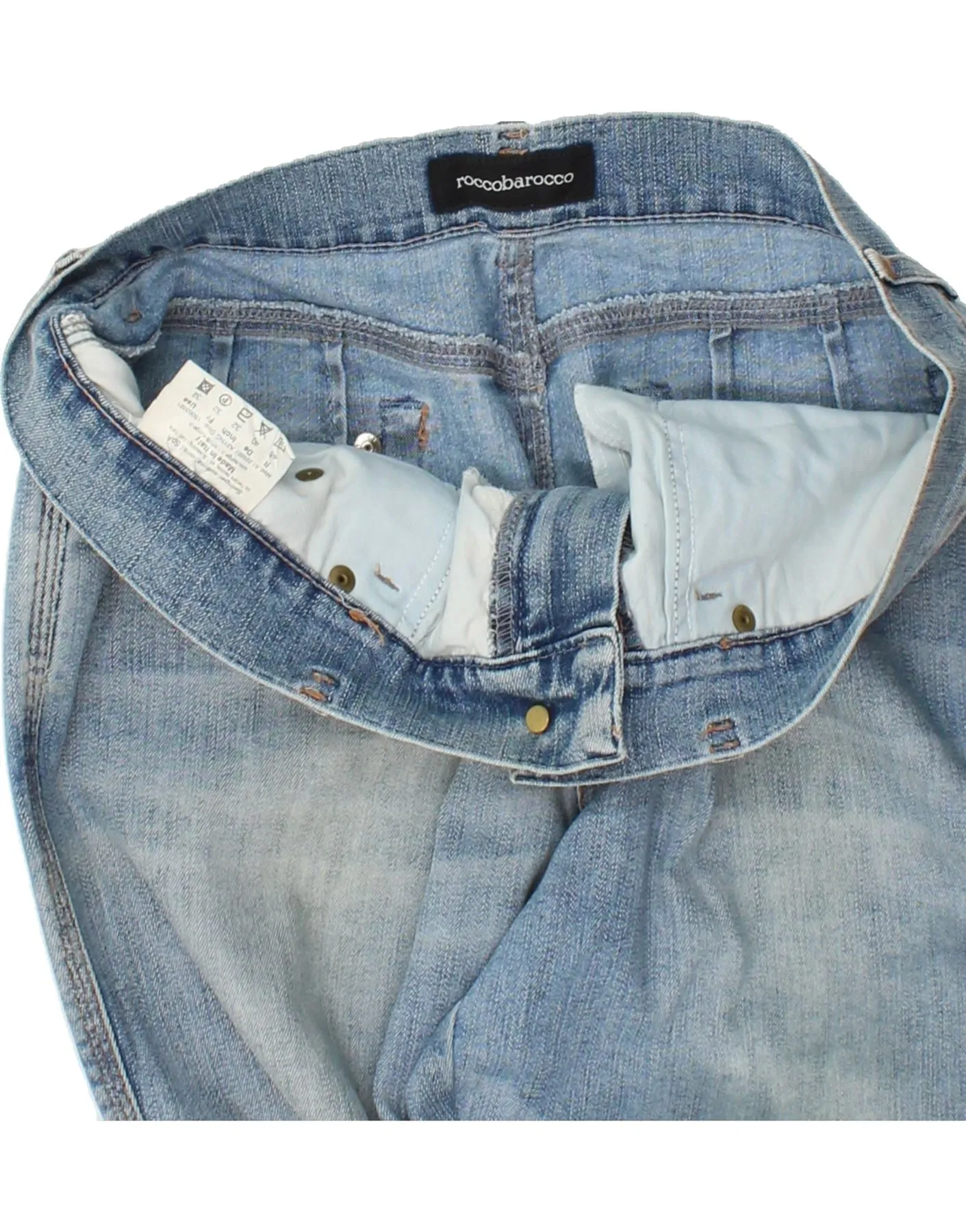 ROCCOBAROCCO Womens Slim Jeans IT 46 Large W30 L28 Blue Cotton