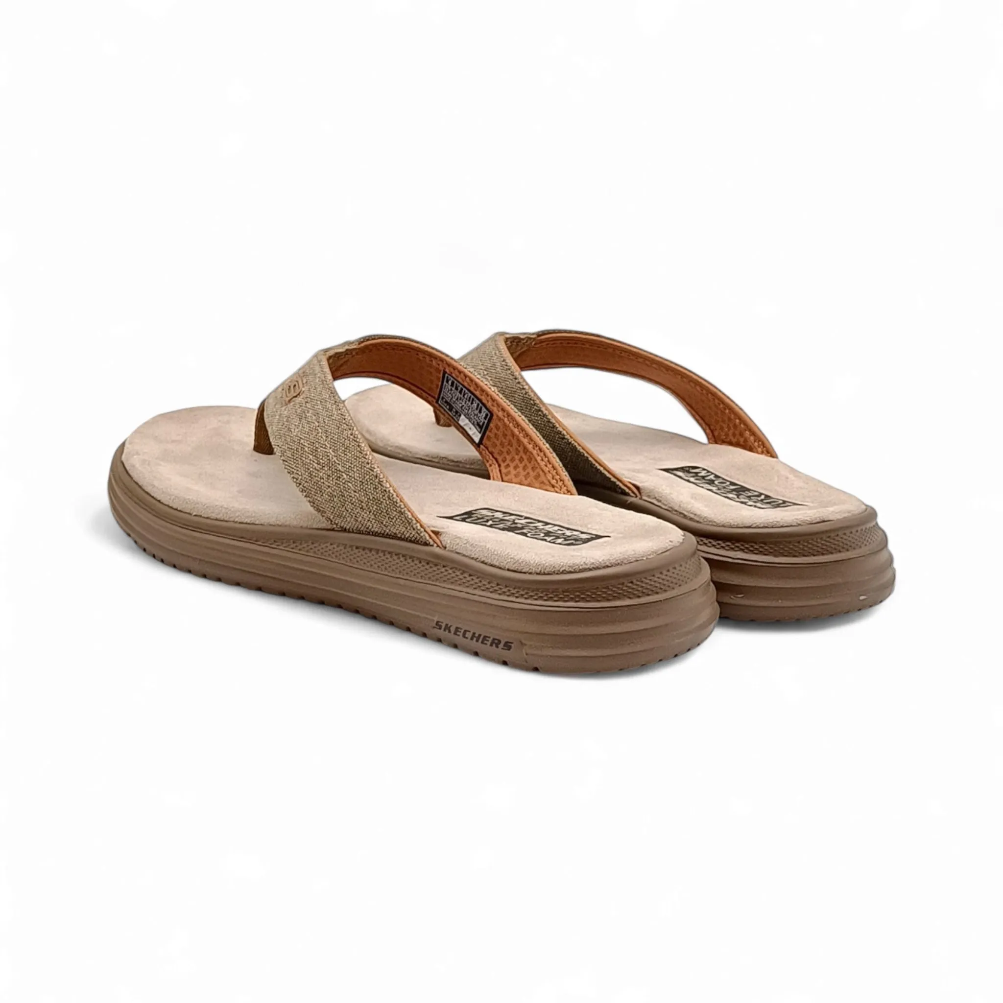 Sandali uomo infradito Skechers 204576 TAN