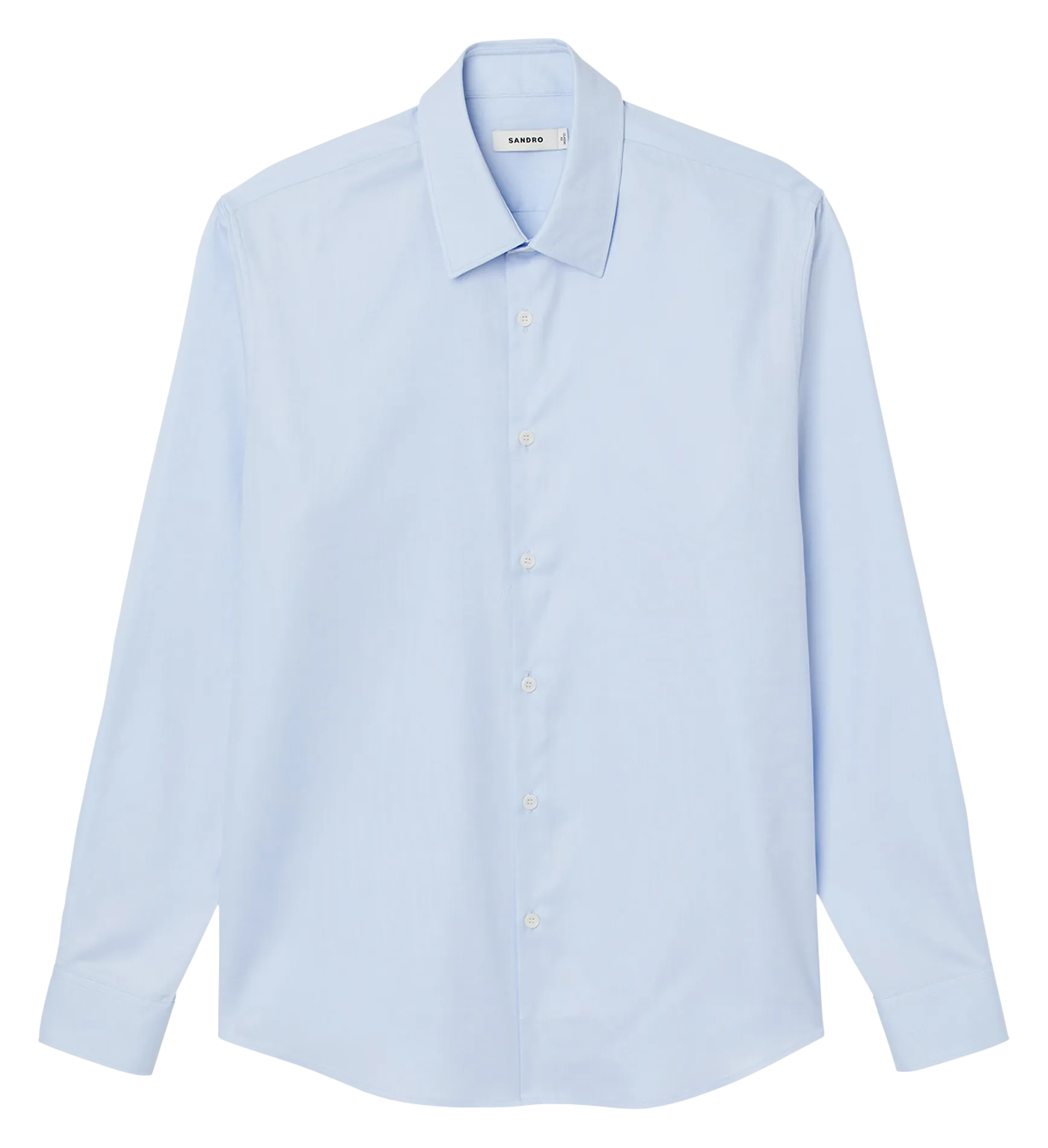  SANDRO   Camicia con collo classico in cotone | Blu