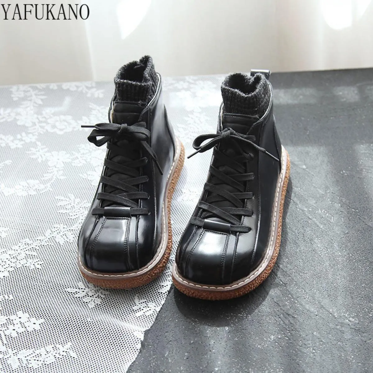 Scarpe a testa larga in velluto Stivali da donna in velluto Scarpe a testa larga in lana Stivali da donna in lana Stivali da don