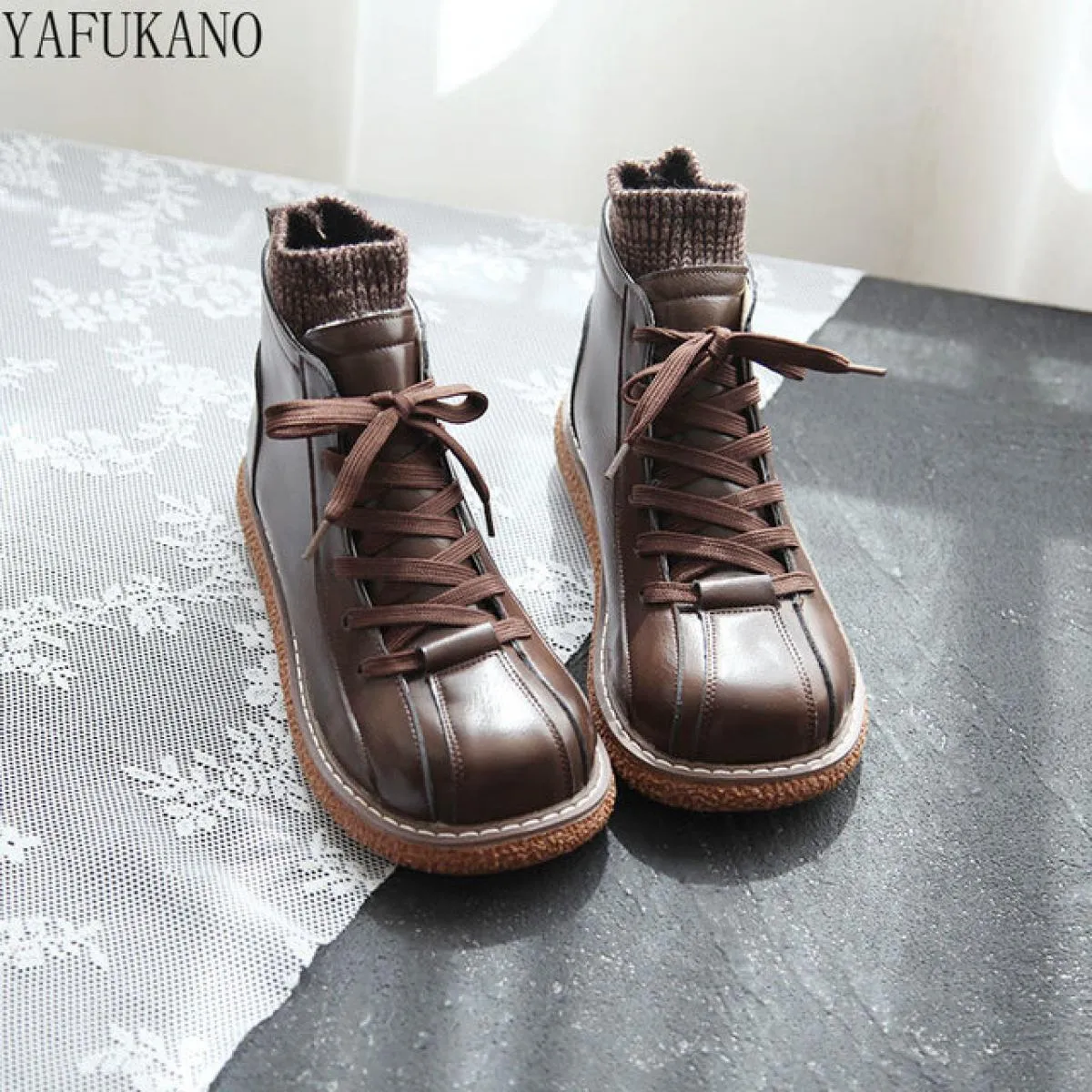 Scarpe a testa larga in velluto Stivali da donna in velluto Scarpe a testa larga in lana Stivali da donna in lana Stivali da don