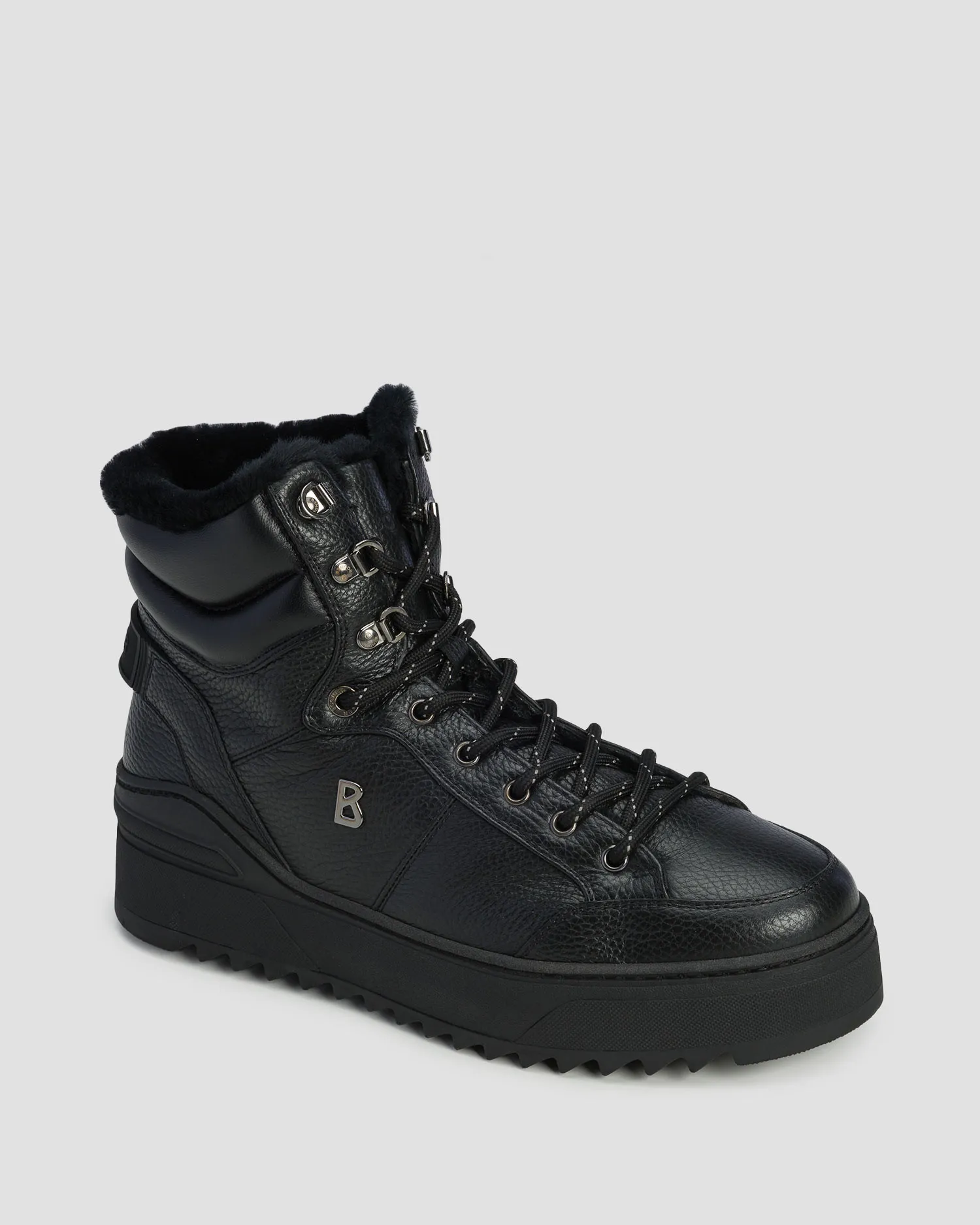 Scarpe alte in pelle da uomo BOGNER Bucharest 3A nere 12441703-1