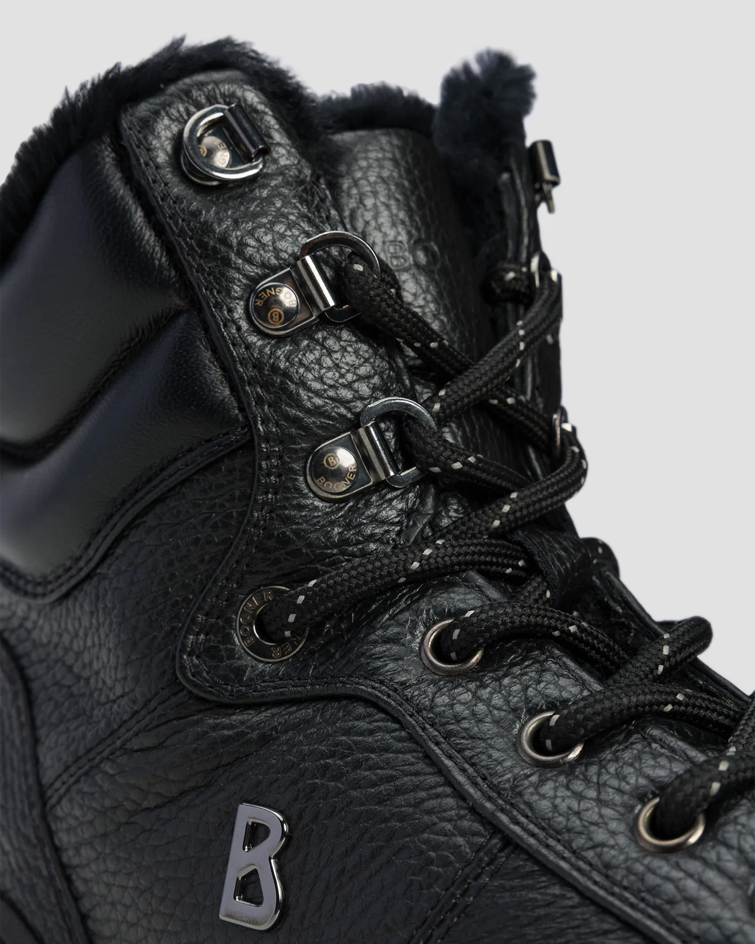 Scarpe alte in pelle da uomo BOGNER Bucharest 3A nere 12441703-1