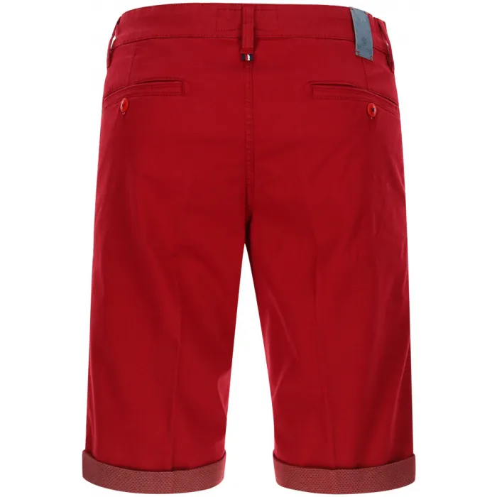 Sea Barrier Pantaloncini chino uomo in cotone elasticizzato Rosso