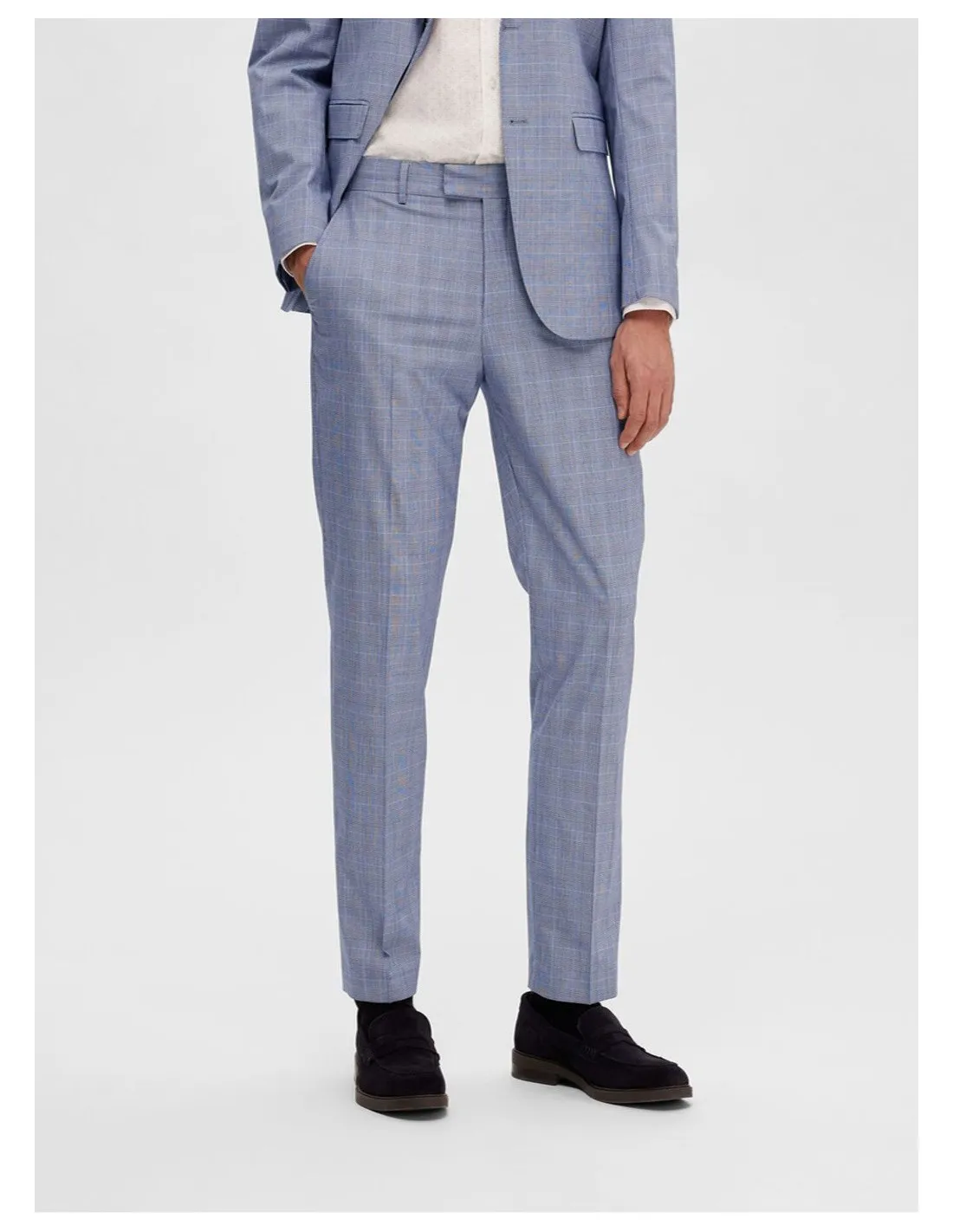 SELECTED TAILORED TROUSERS UOMO,SLHSLIM-RYDE LIGHT