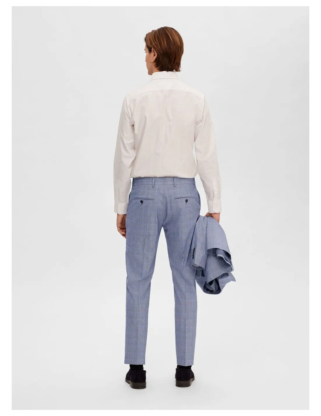 SELECTED TAILORED TROUSERS UOMO,SLHSLIM-RYDE LIGHT