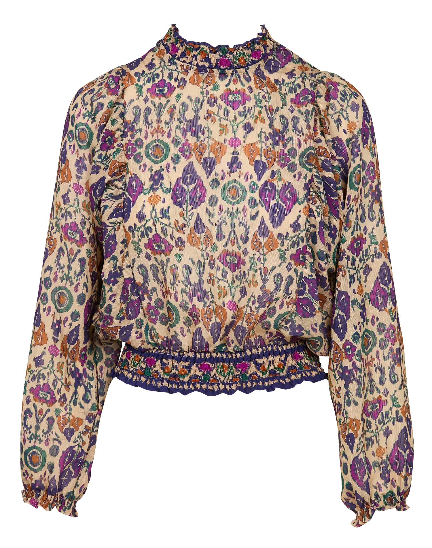  SESSUN   DUCHESS - Blusa con collo alto diritto stampata | Multicolore