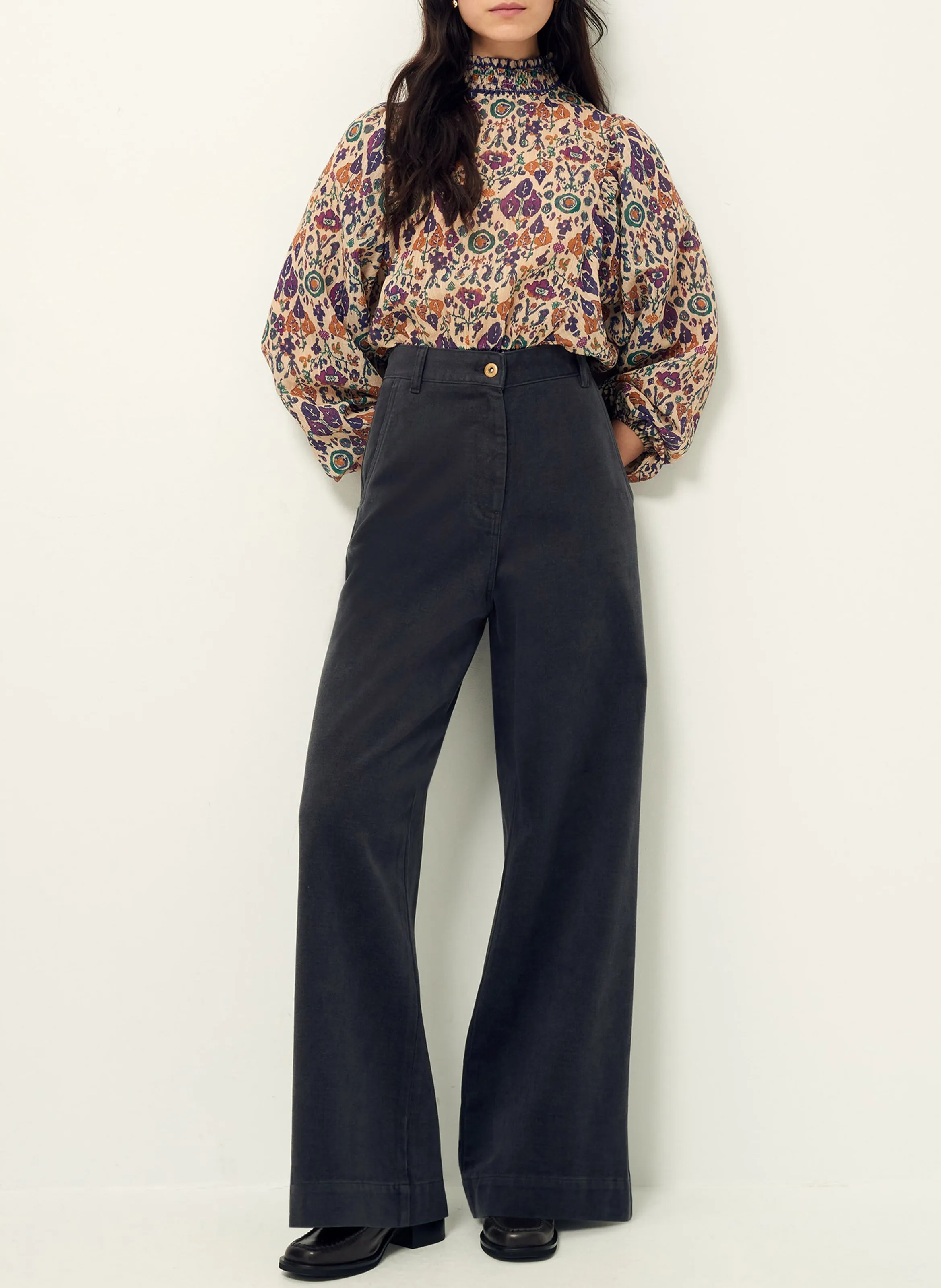  SESSUN   DUCHESS - Blusa con collo alto diritto stampata | Multicolore