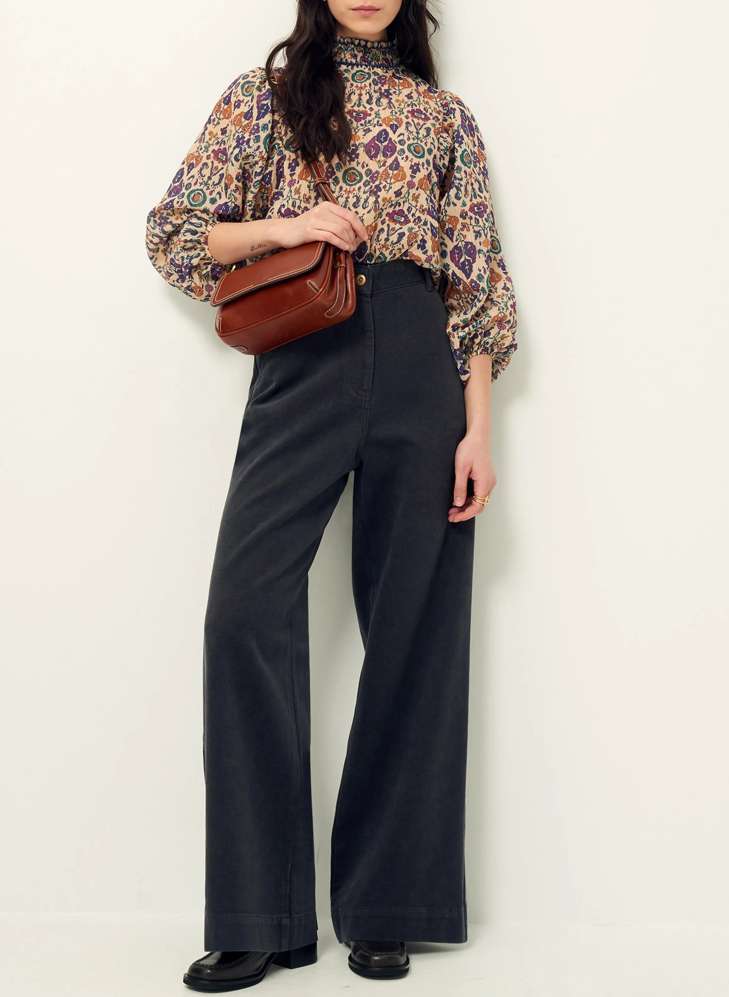  SESSUN   DUCHESS - Blusa con collo alto diritto stampata | Multicolore