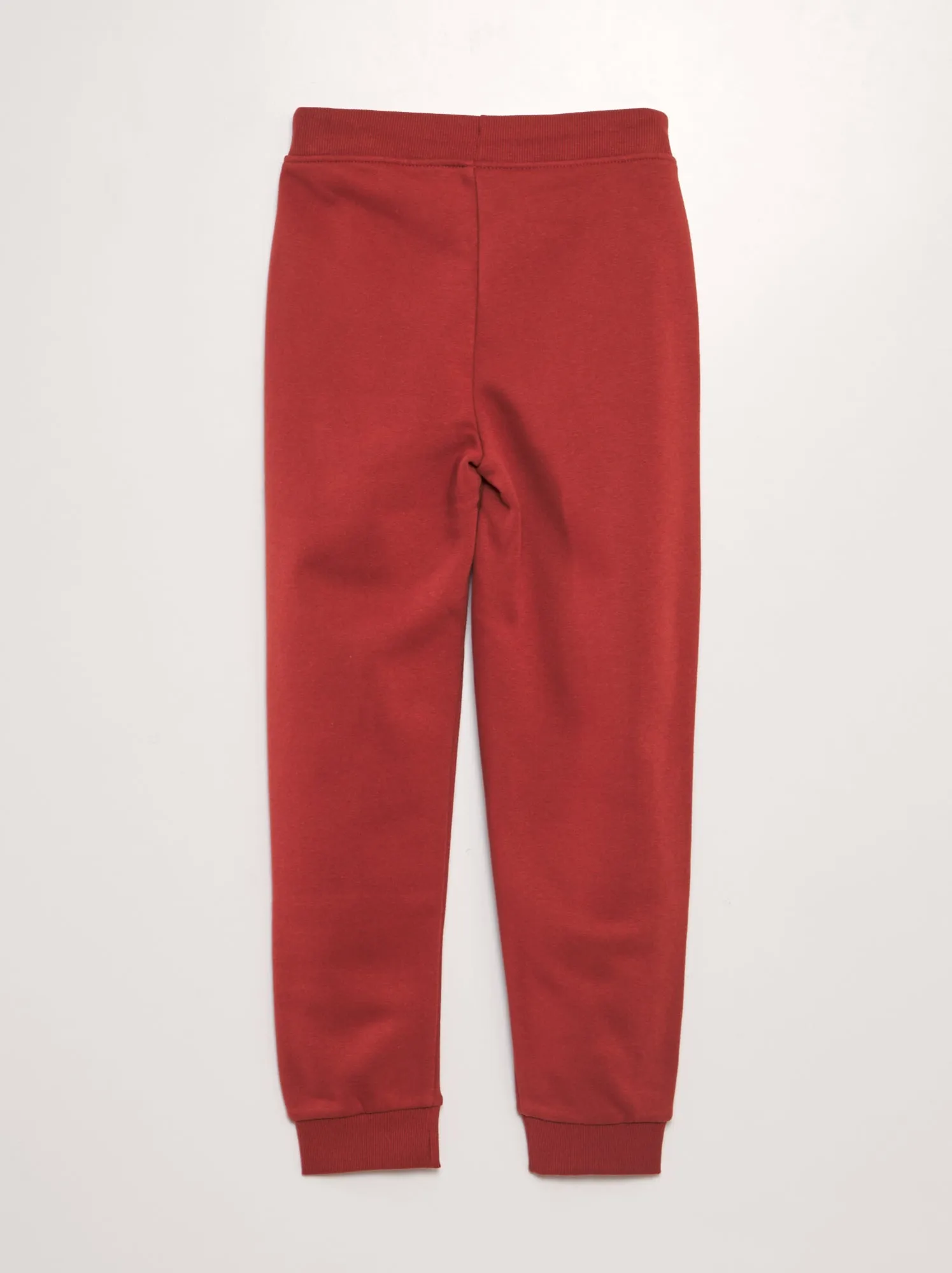 Set di 2 joggers in tessuto felpato - ROSSO