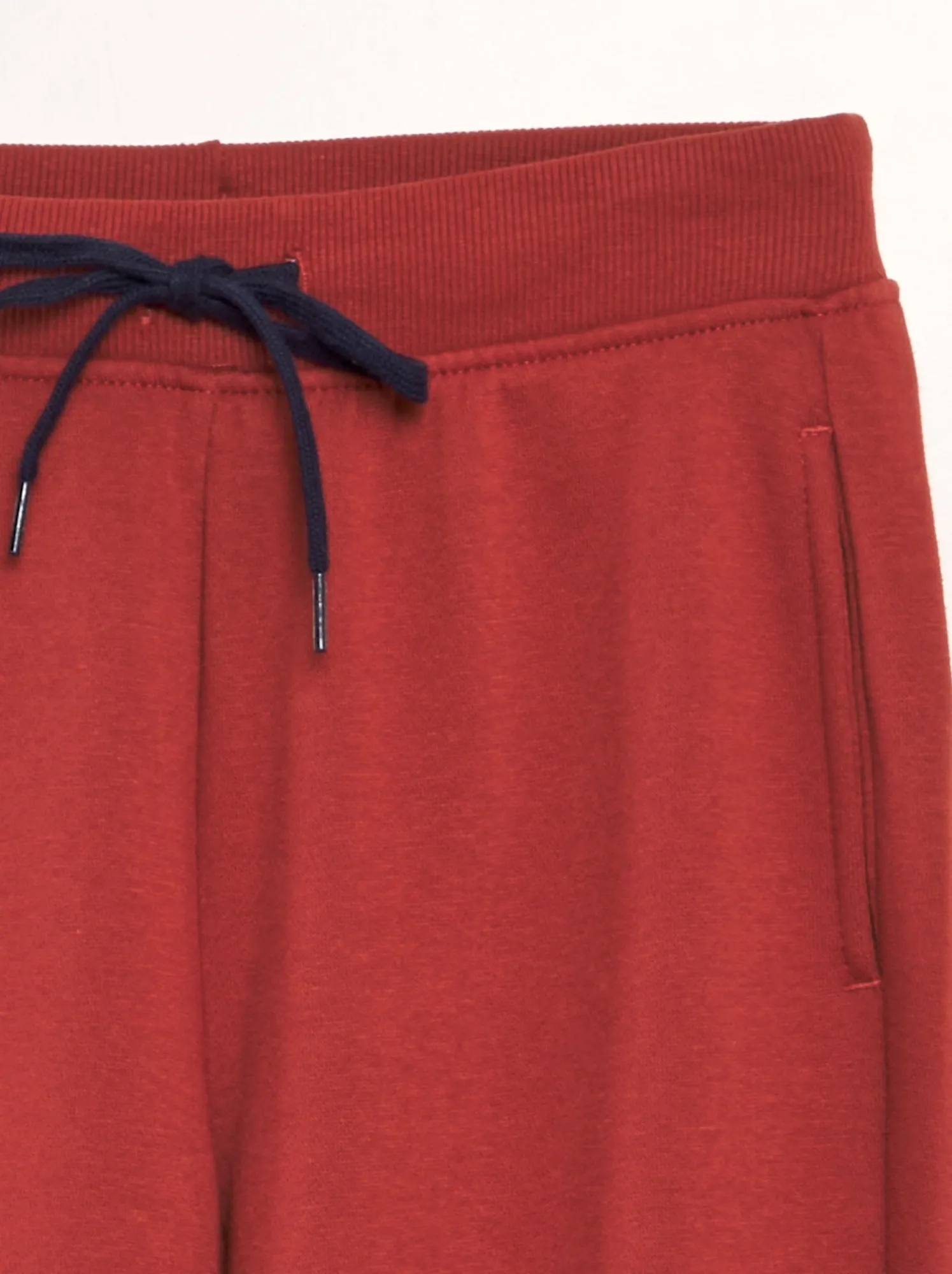 Set di 2 joggers in tessuto felpato - ROSSO