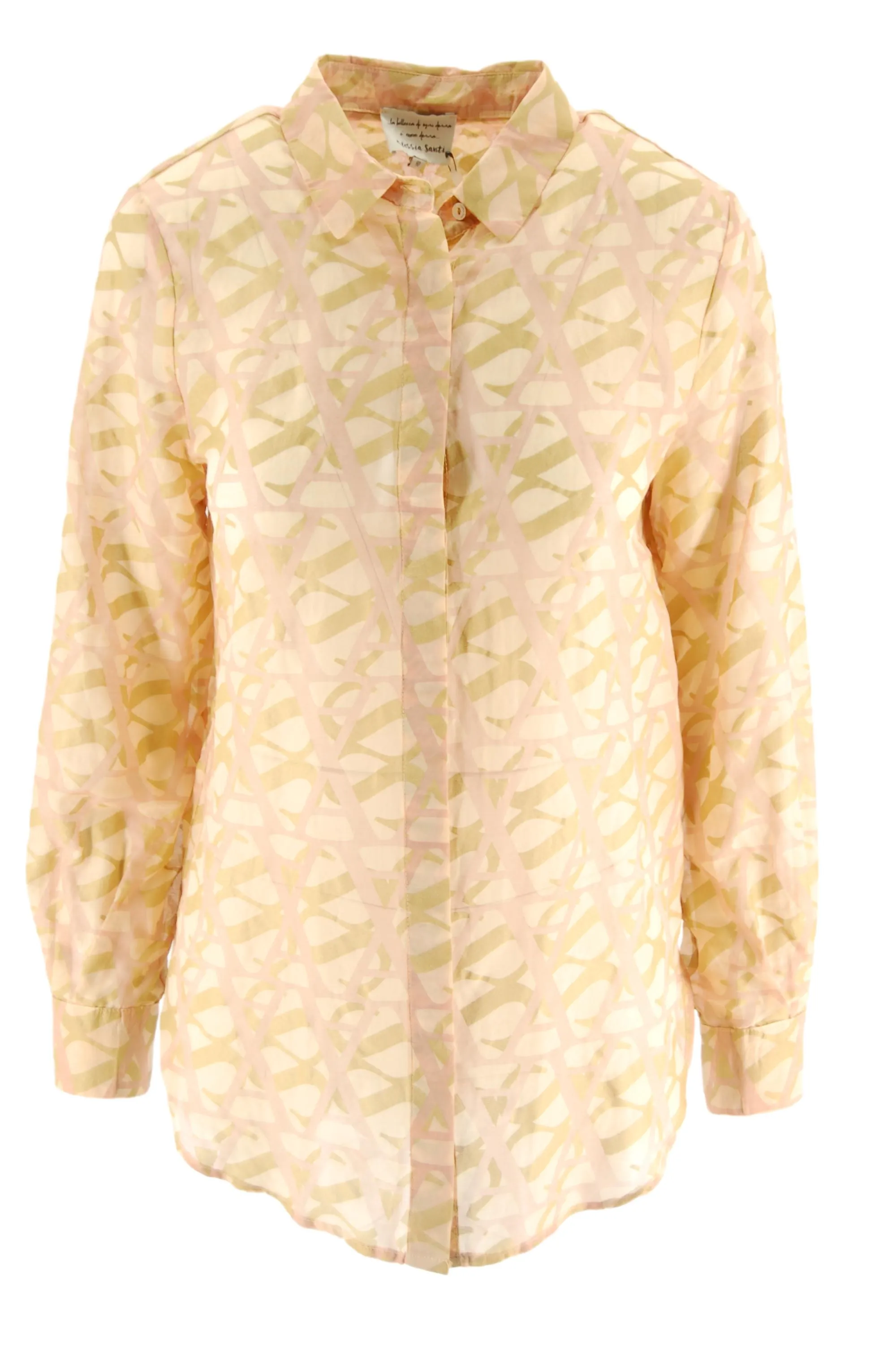 Shirt with Alessia Santi Pattern / Beige