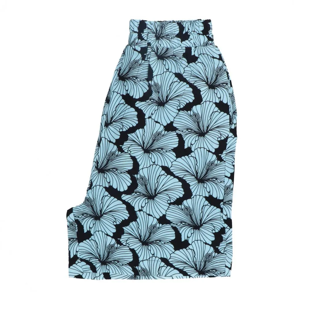 SHORT STAMPA VISCOSA Azzurro