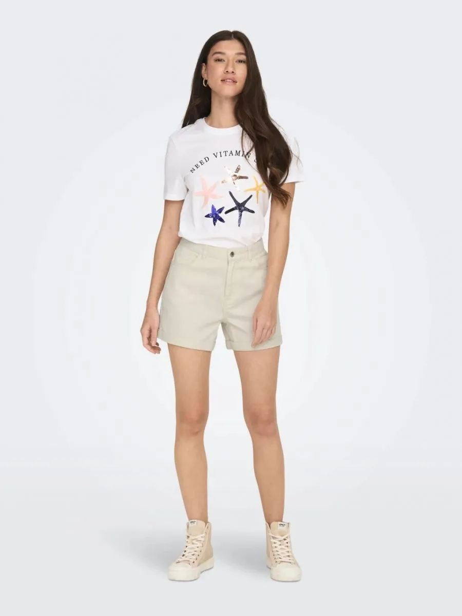 SHORTS E BERMUDA Donna ONLY 15230571 VEGA ECRU