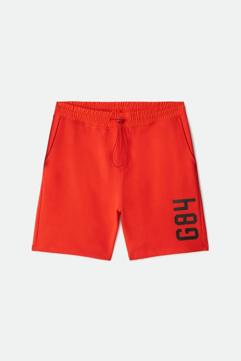 Shorts in felpa uomo Rosso