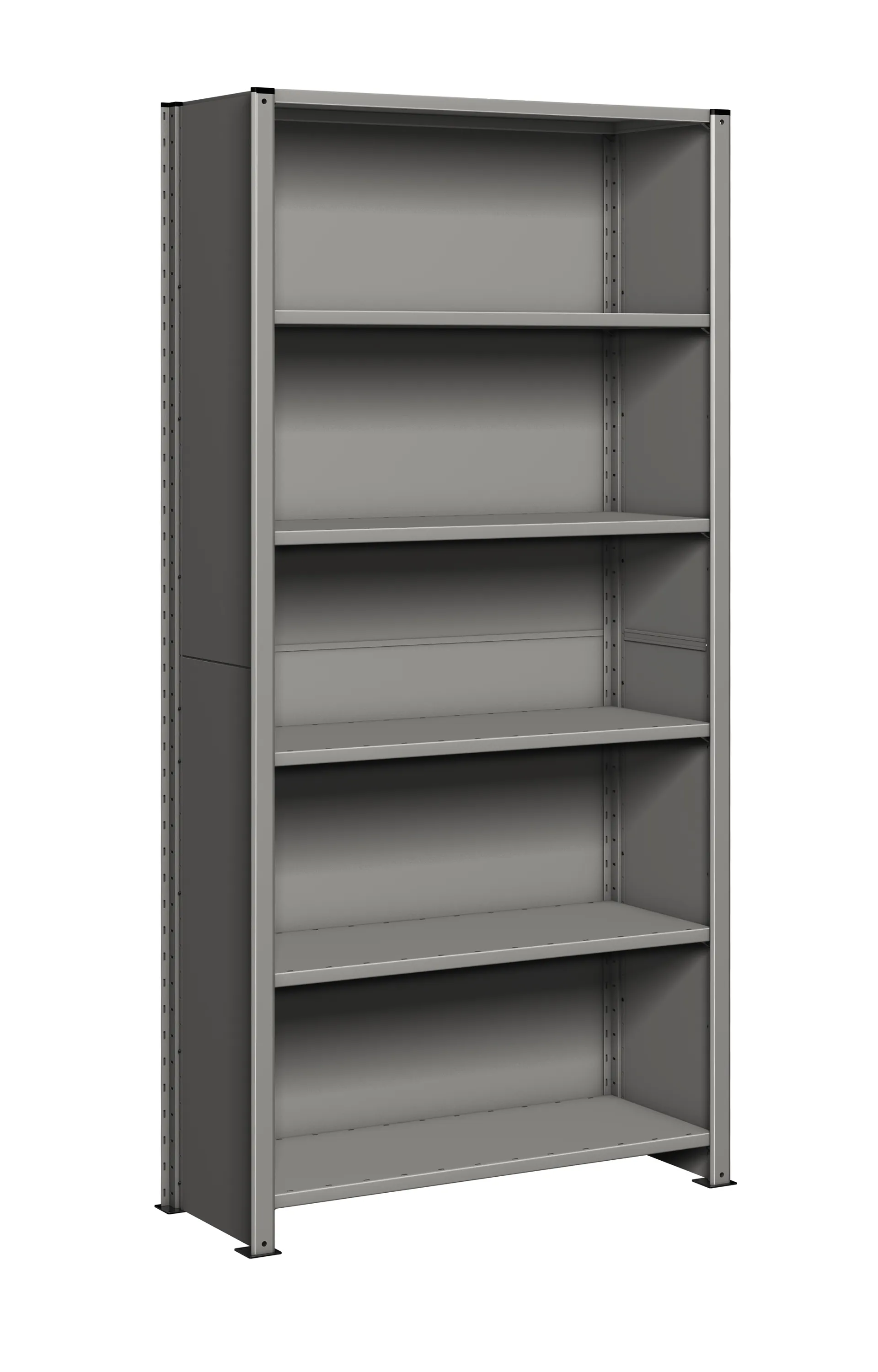 Sistema a scaffali Grigio chiaro RS PRO 6 ripiani, 2100mm x 1000mm, 450mm