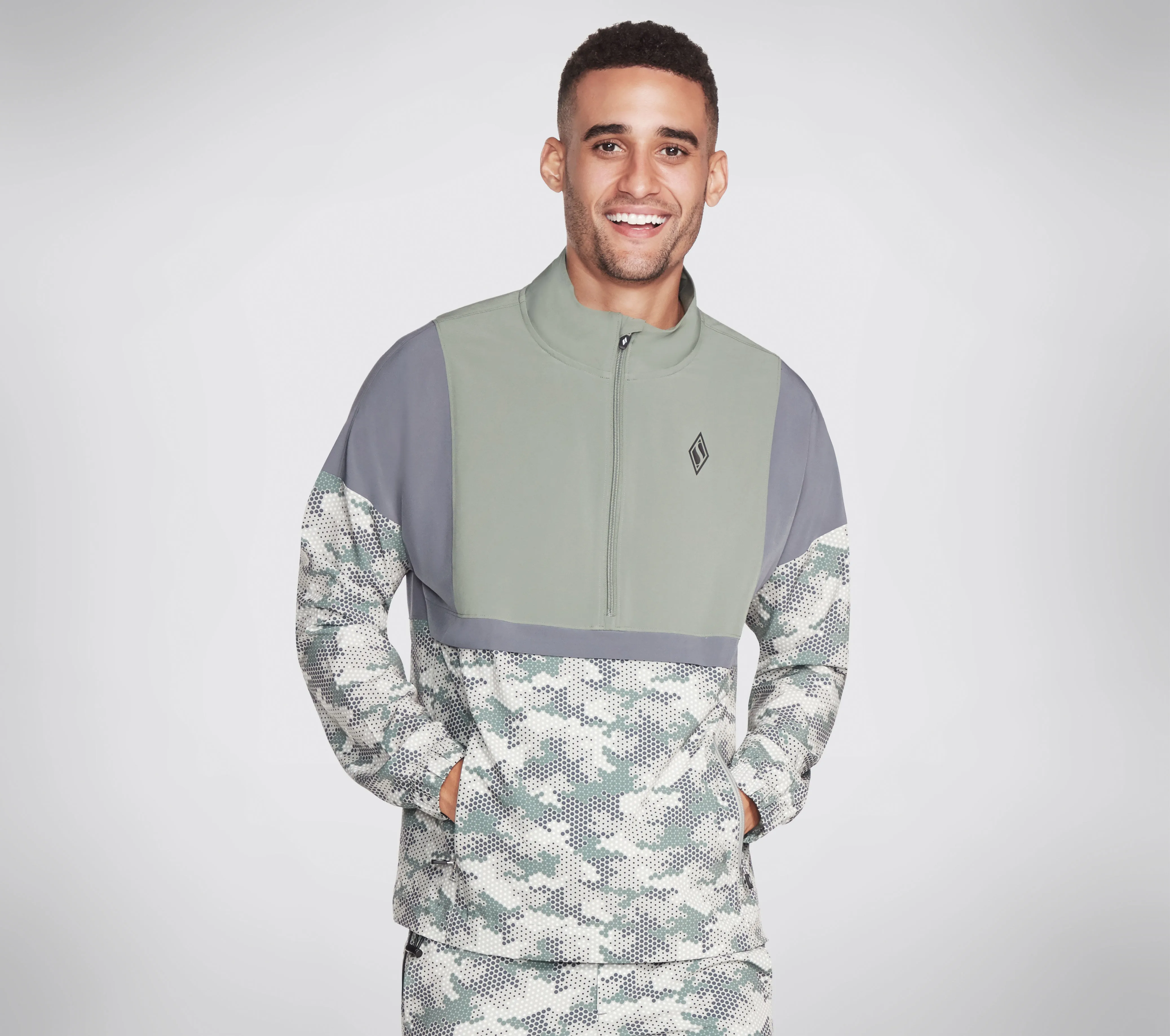 Skechers Apparel Action Camo Anorak Jacket