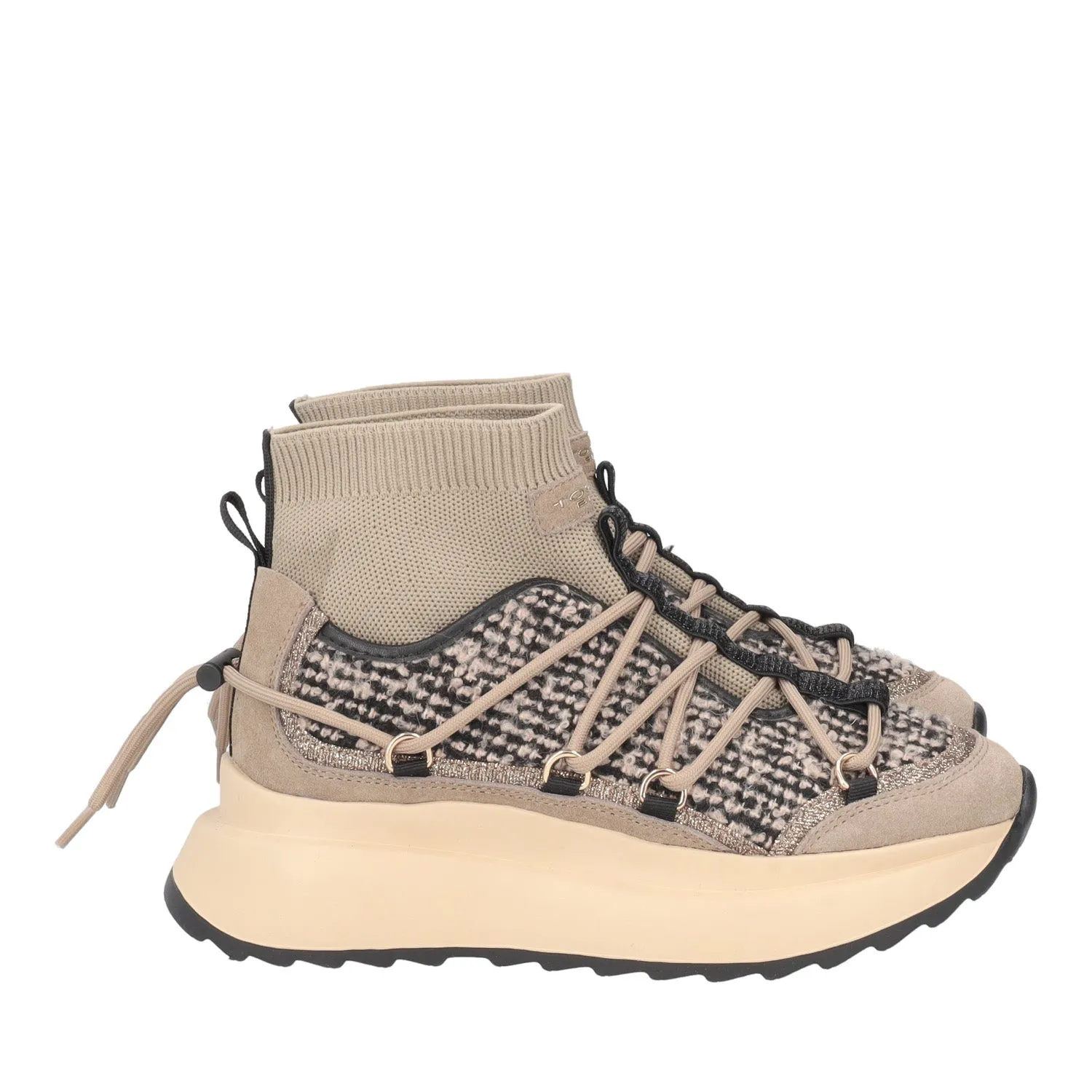     SNEAKER ALASKA IN TESSUTO COLORE BEIGE  