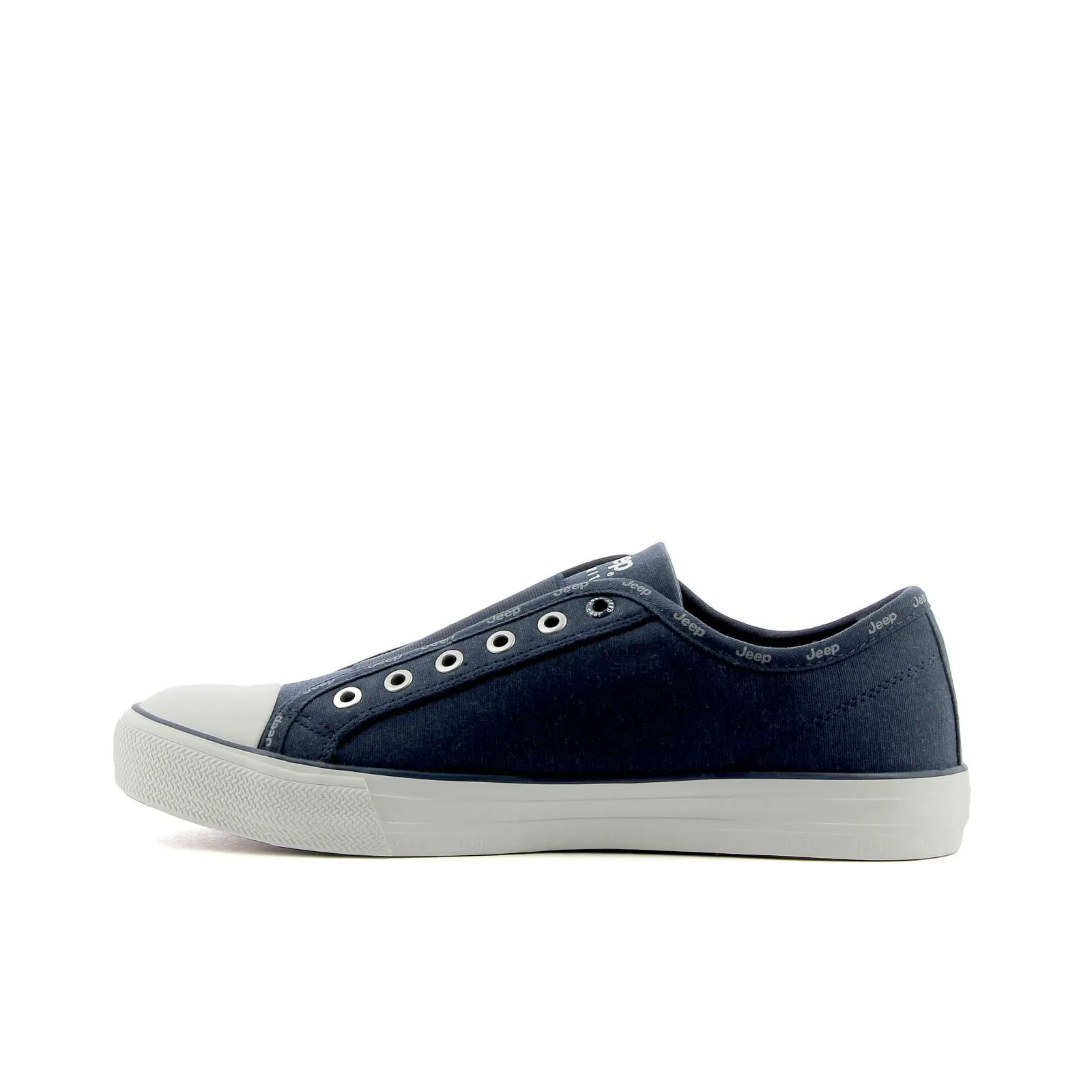 Sneakers blu scuro senza lacci