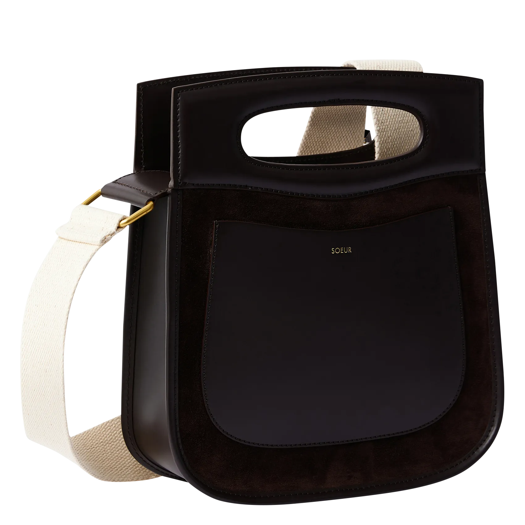  SOEUR   CHERI - Borsa a mano in pelle | Marrone