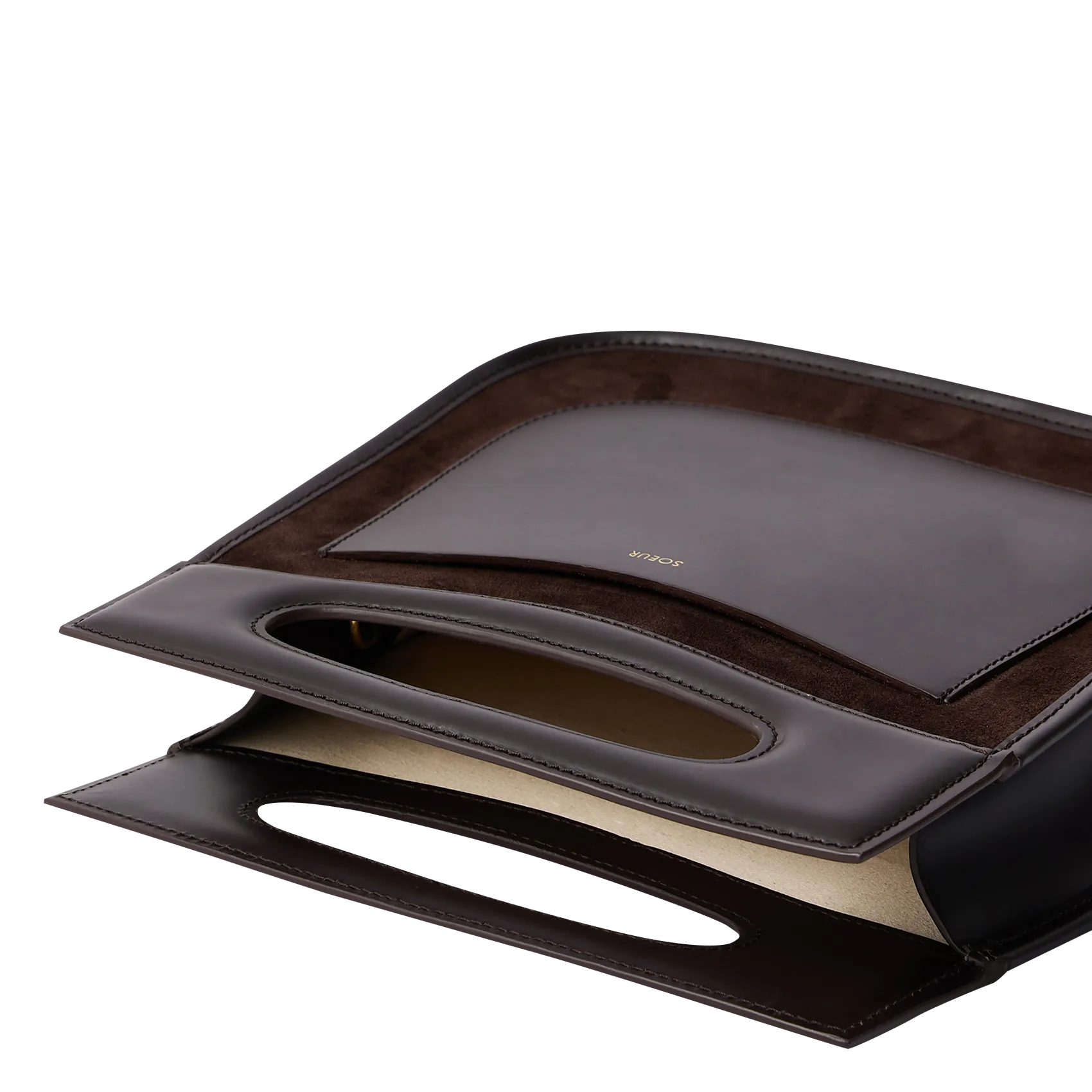  SOEUR   CHERI - Borsa a mano in pelle | Marrone