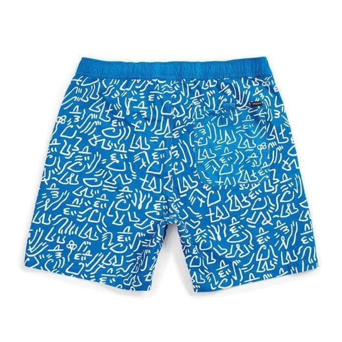 Steady Elastic Wb Short Royal/White